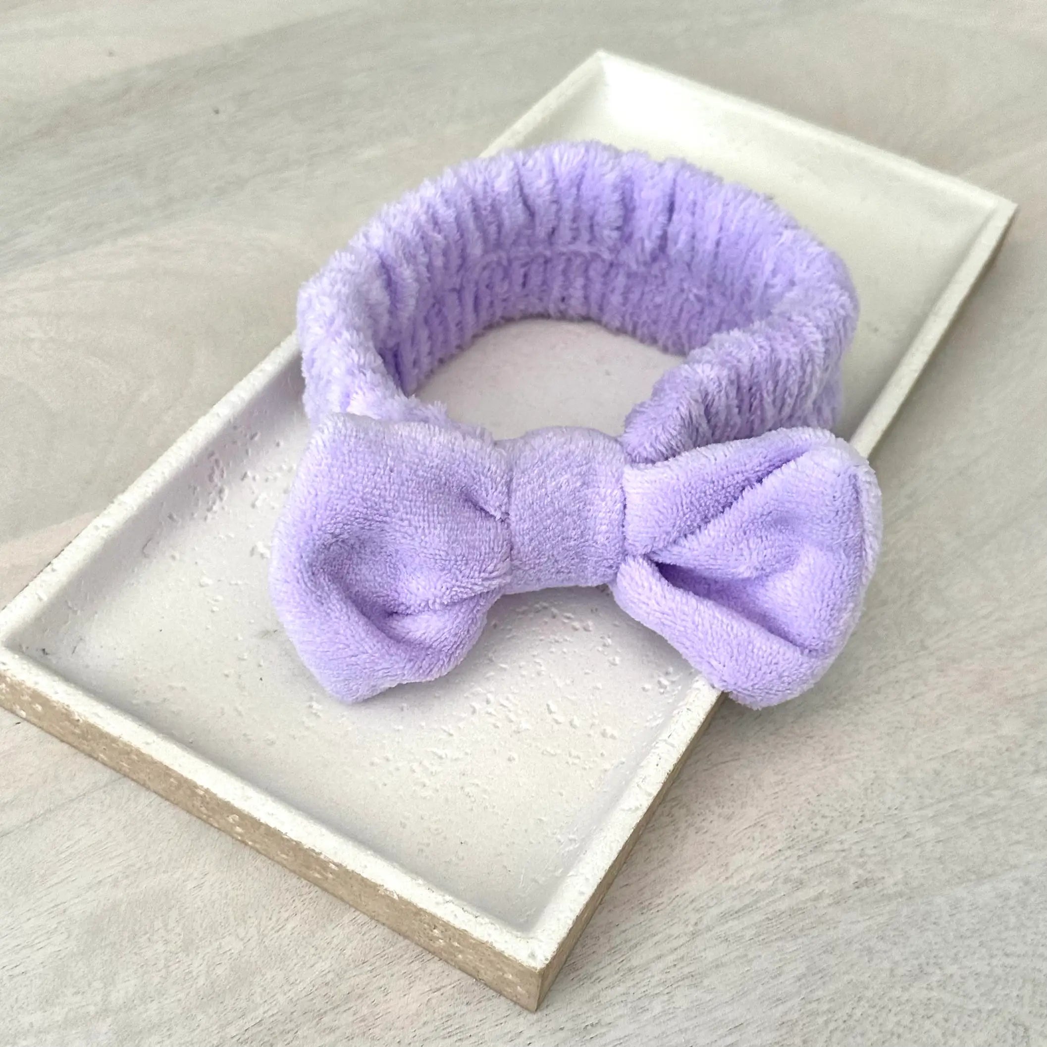 Spa Bow Headband Purple