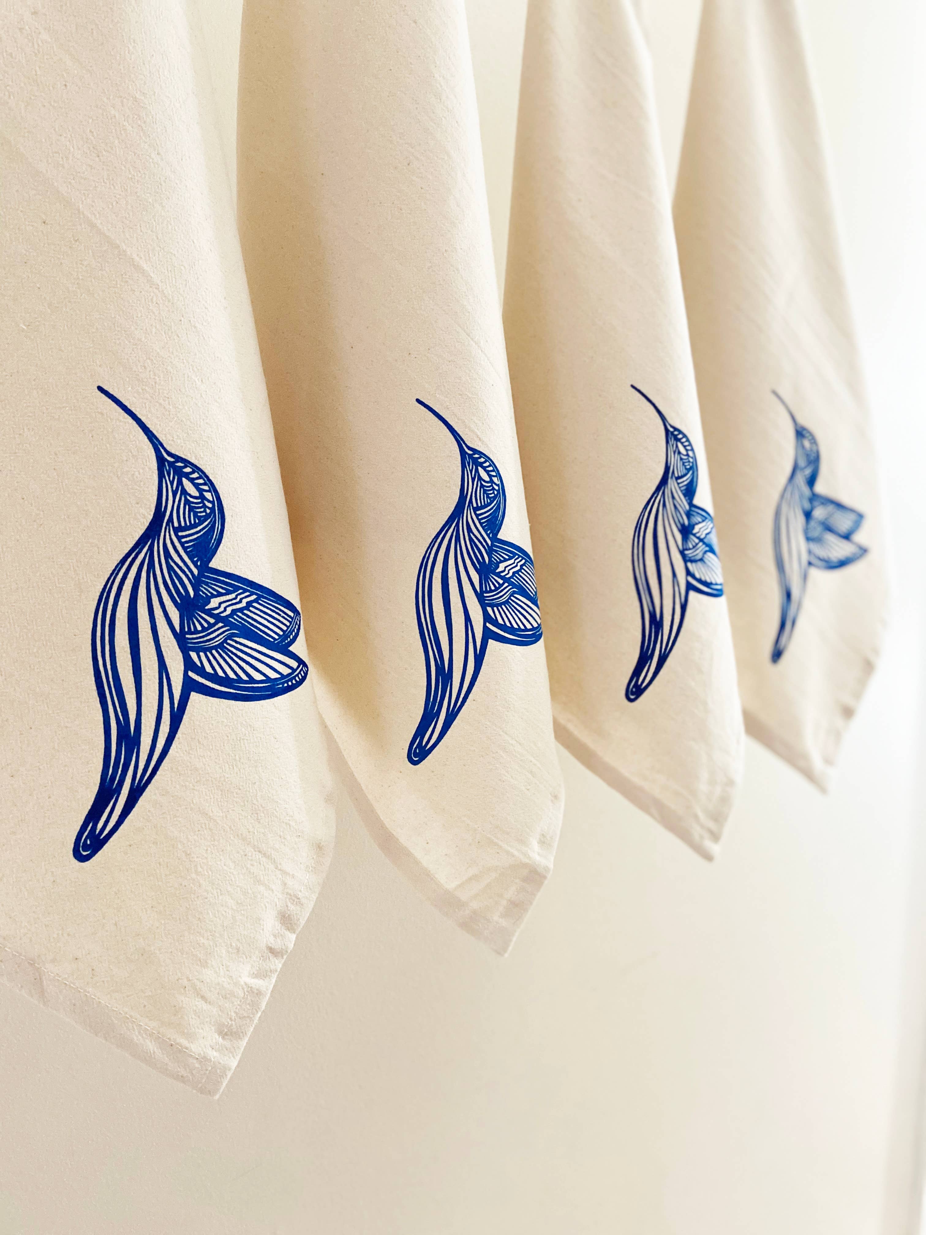 HAVYN Napkin Set Blue Hummingbird