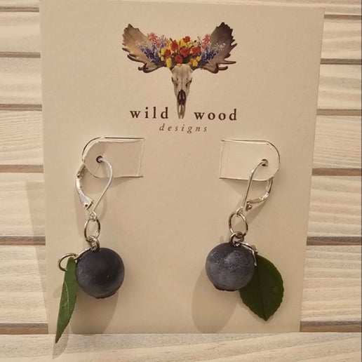 Wild Wood Design - Blueberry Earrings