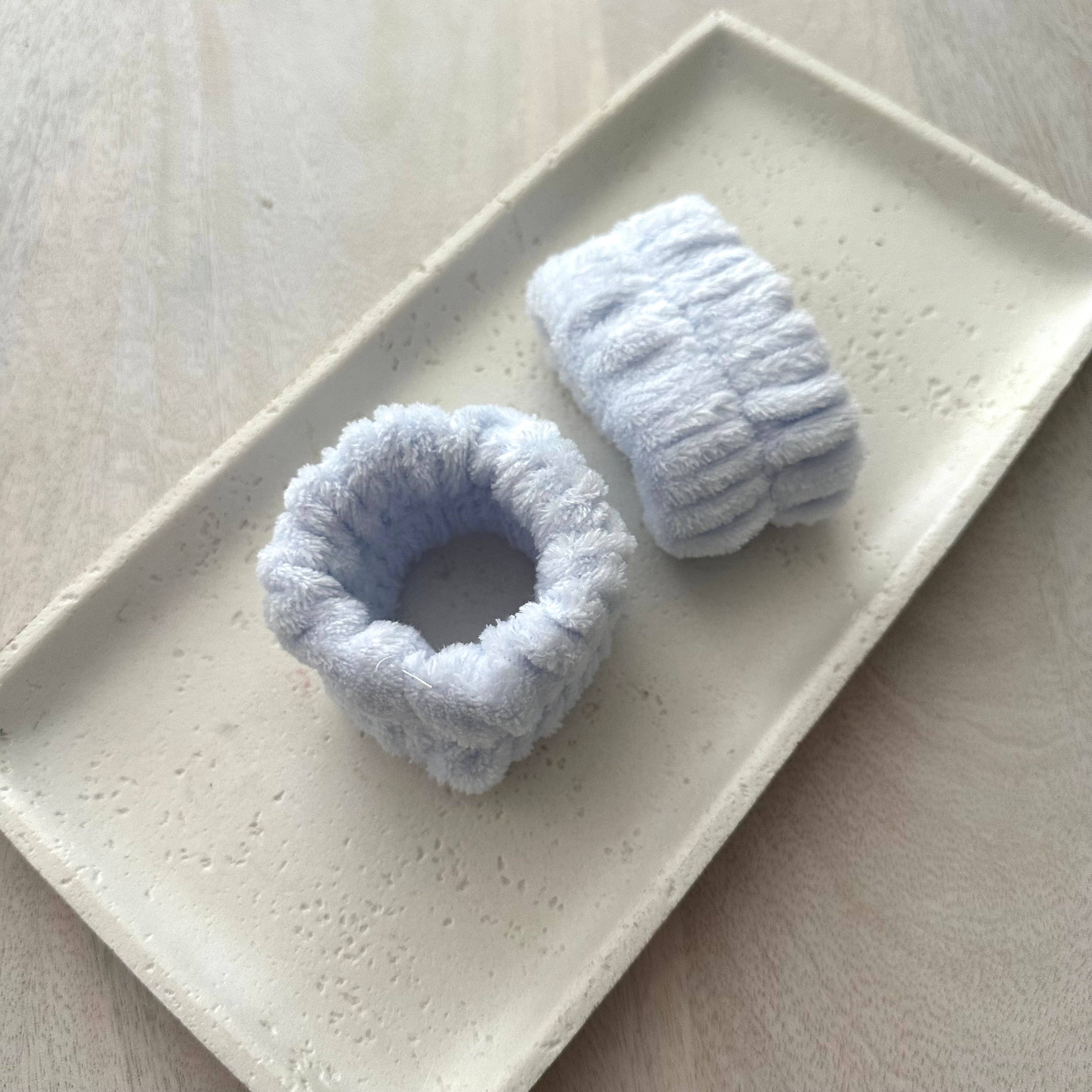 Spa Towel Wrist Set Baby Blue