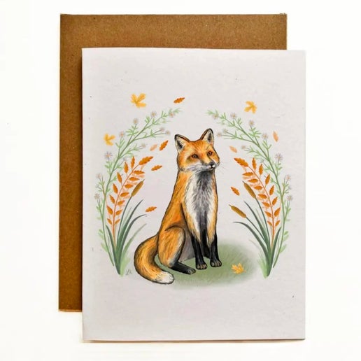 Autumn Fox Greeting Card