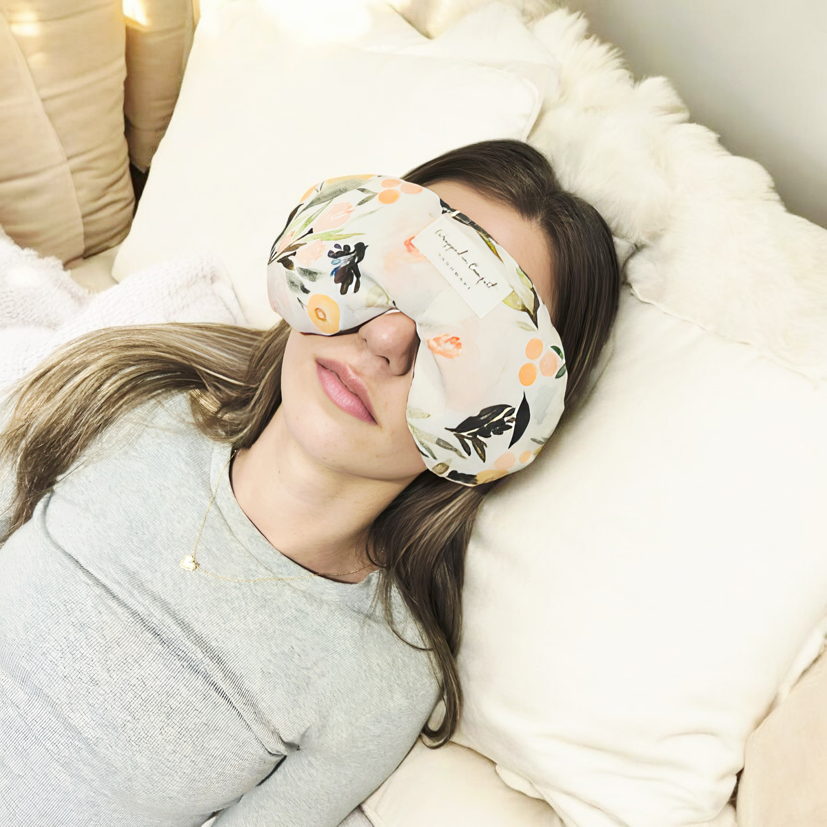 Organic Cotton Eye Pillow Fun Floral