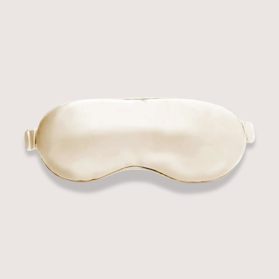 Sleep Mask 100% Organic Silk Champagne