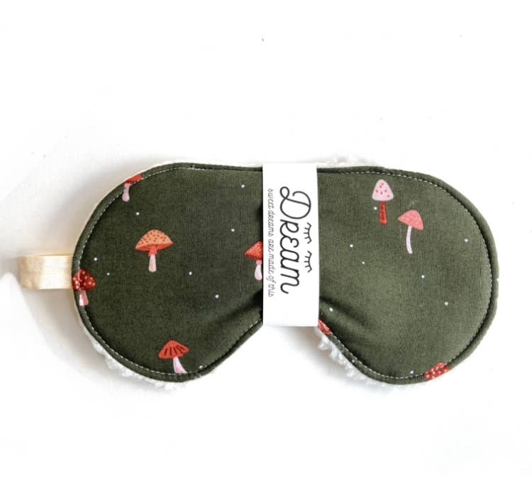 Sleep Mask | Olive Mushroom