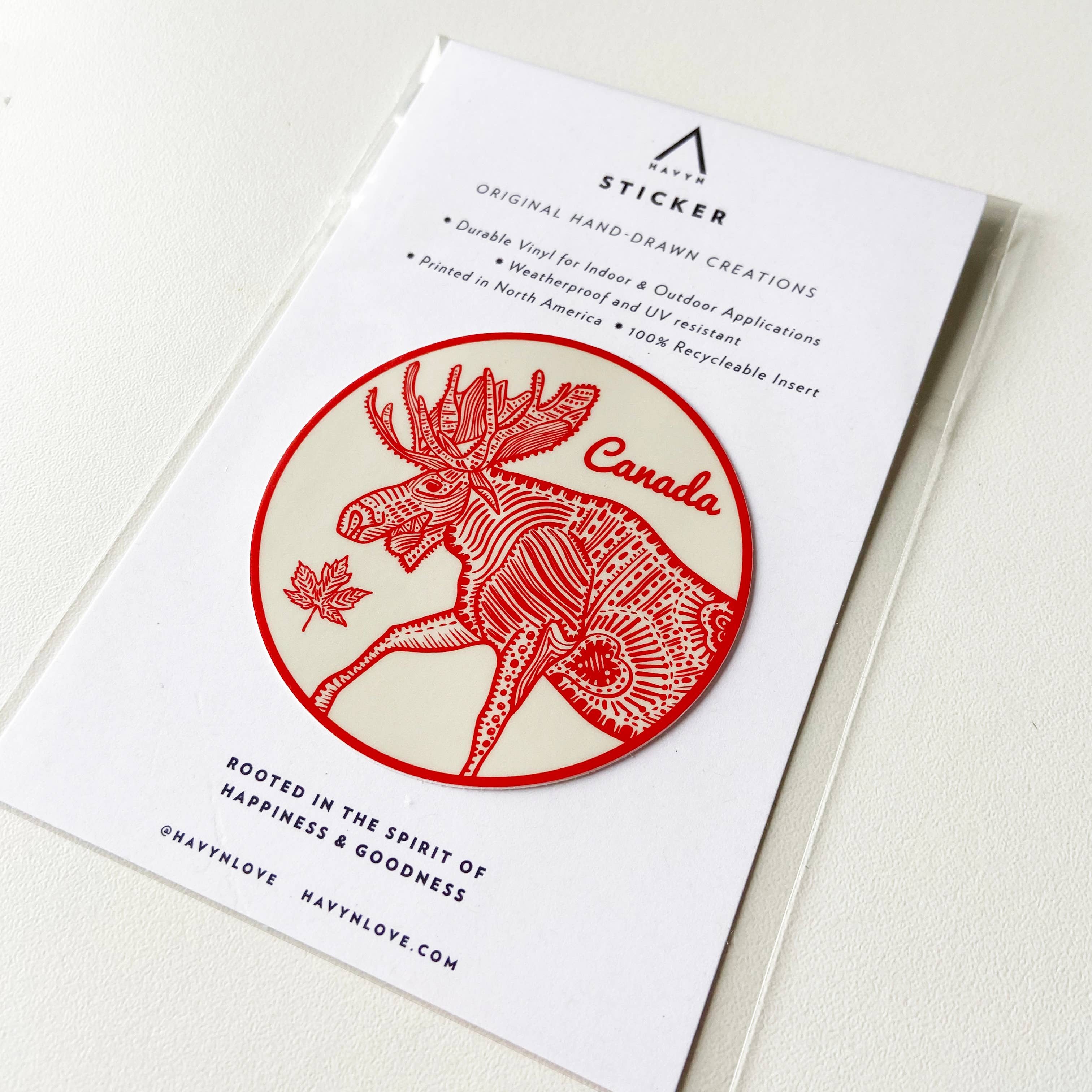 Canada Moose Vinyl Sticker