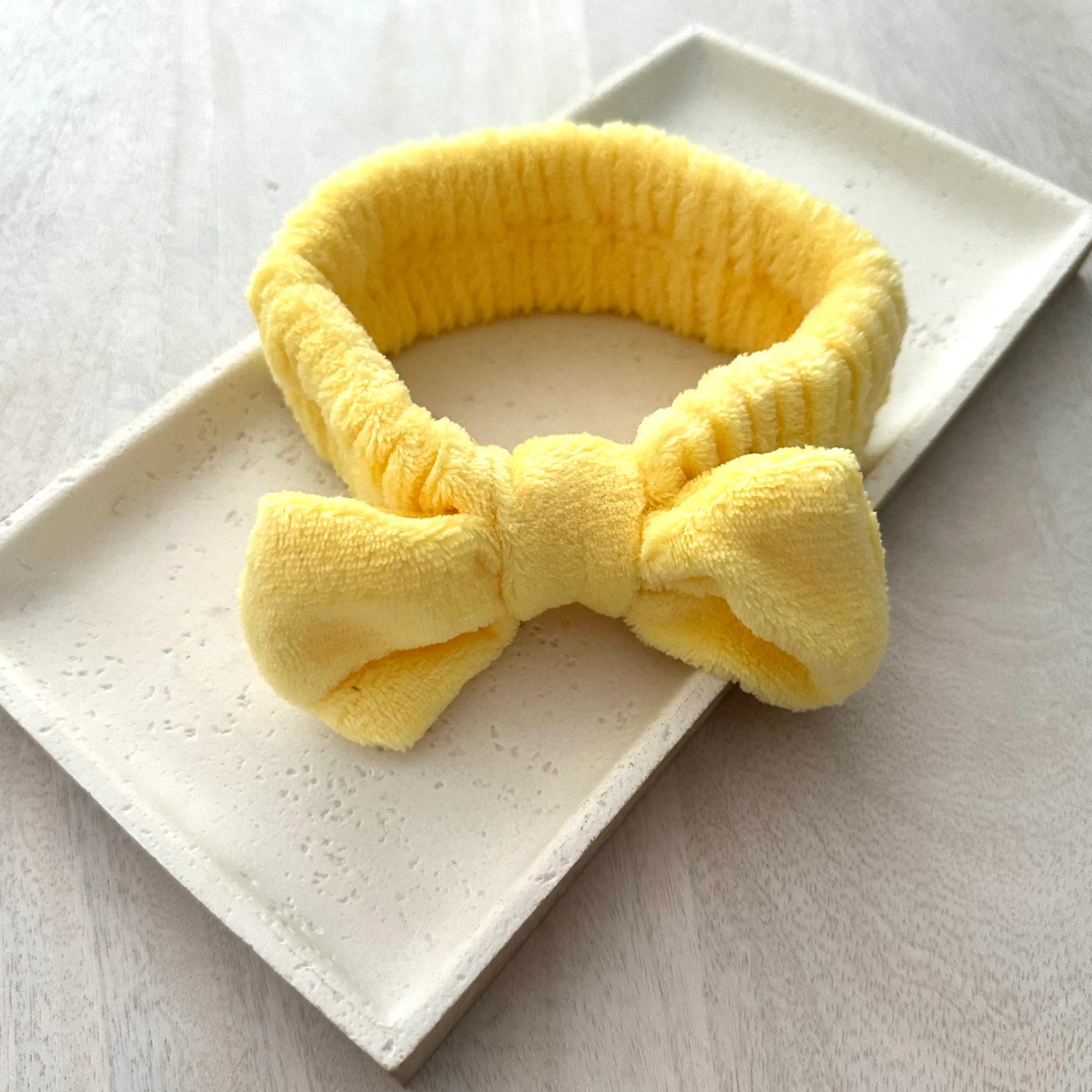 Spa Bow Headband Yellow