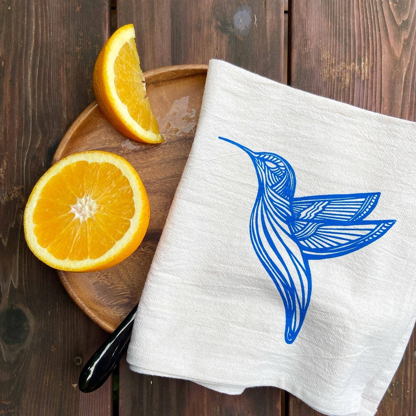 HAVYN Napkin Set Blue Hummingbird