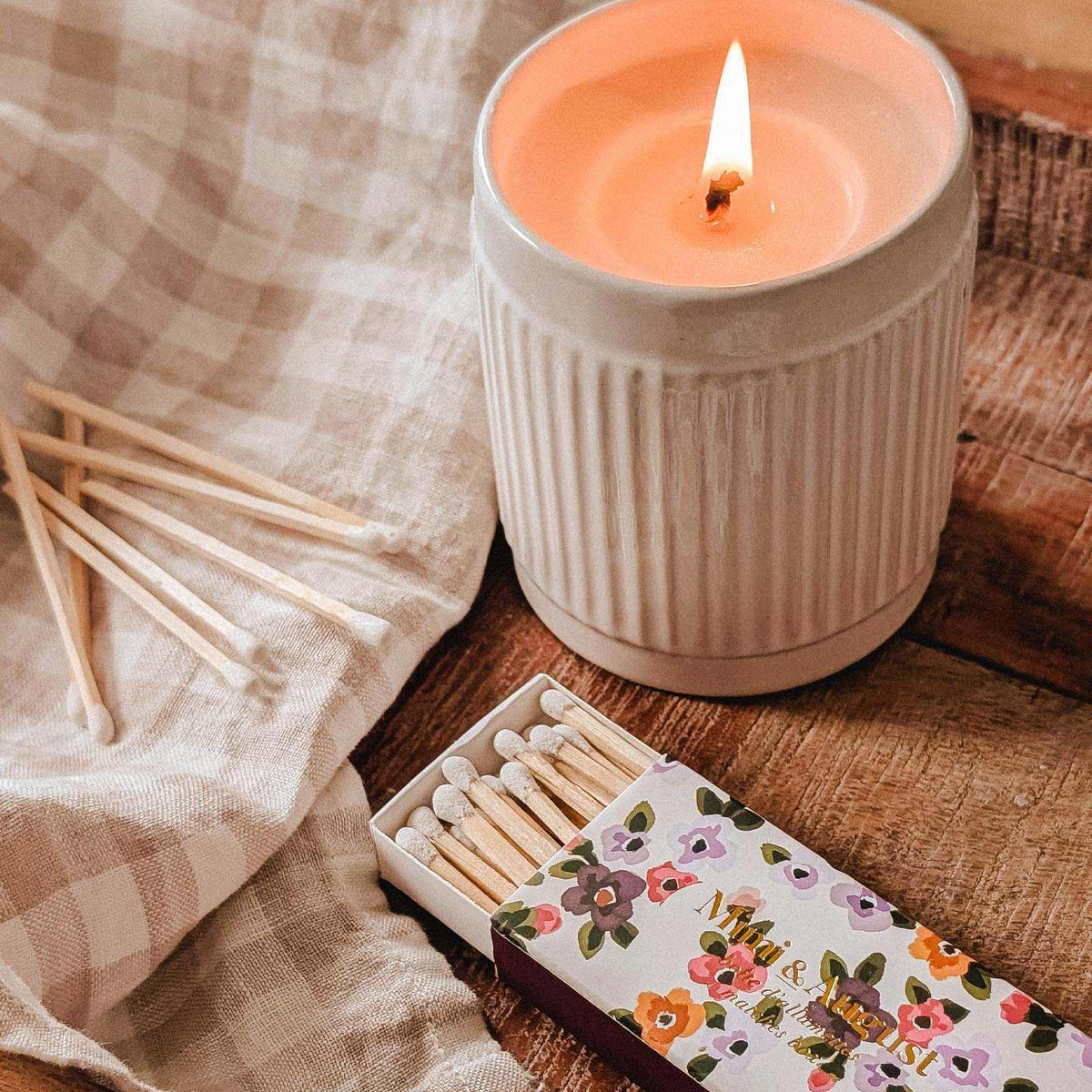 Floral Matchbox - 30 Sticks