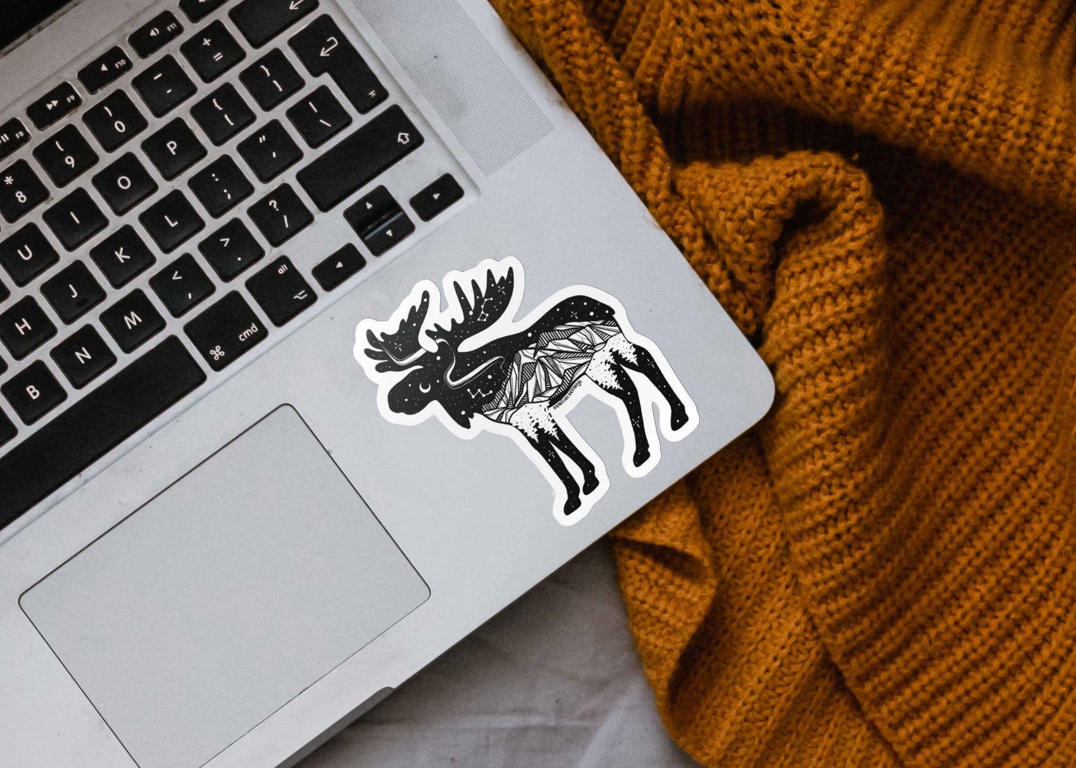 Moose Art Sticker