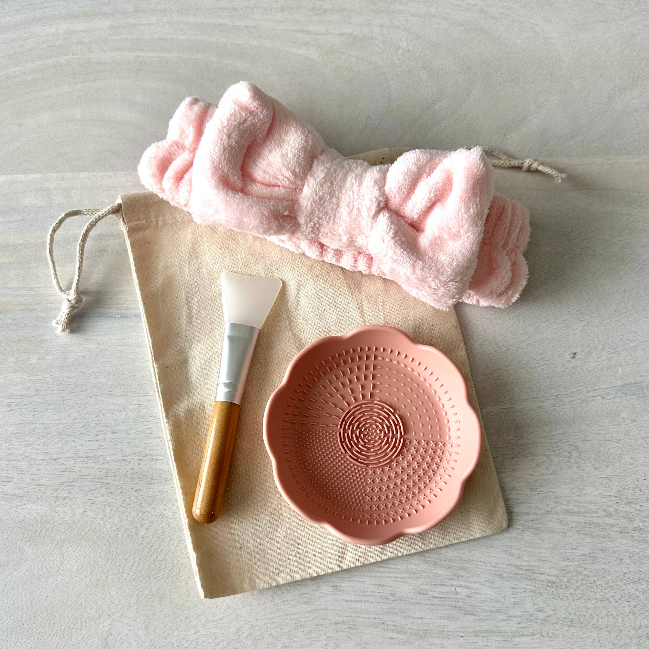 Facial Spa Selfcare 3pc Gift Set Rose