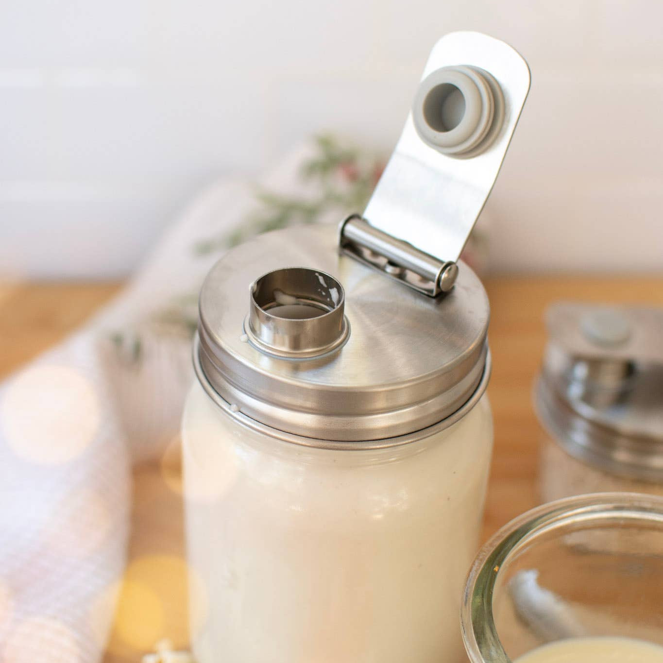 Stainless Steel Mason Jar Pour Top REG