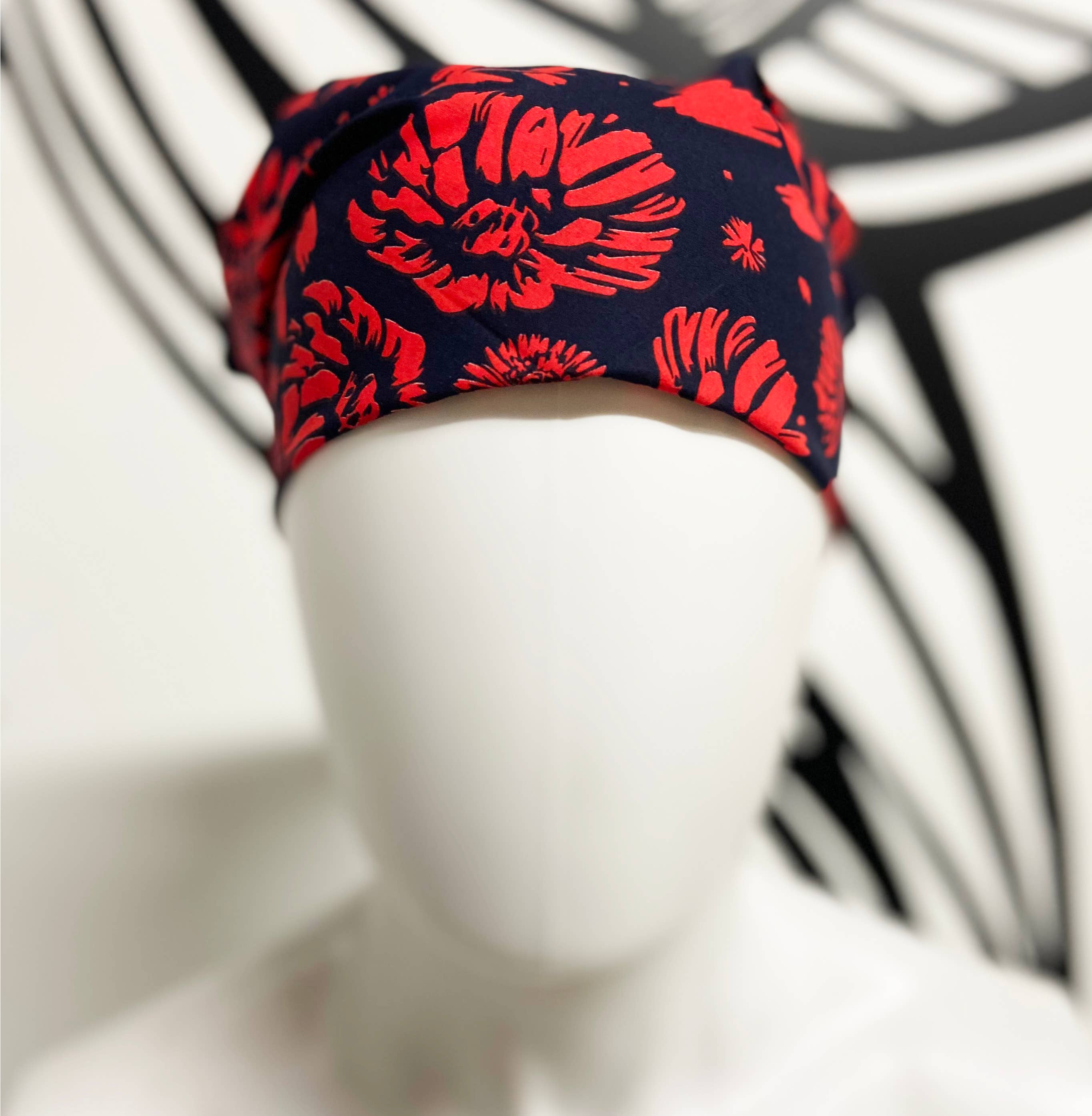 HAVYN Bandana Flower Red + Navy