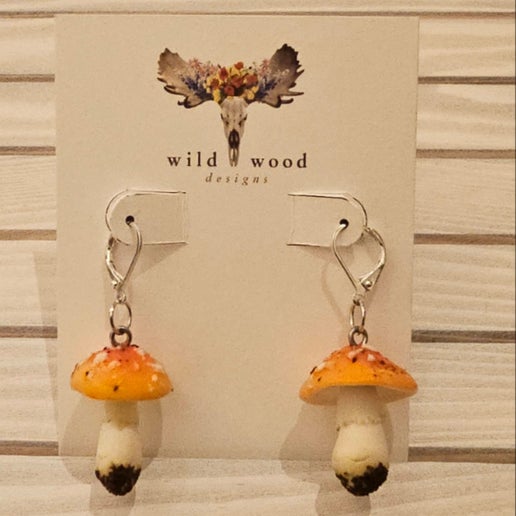 Wild Wood Design - Mushroom Earrings
