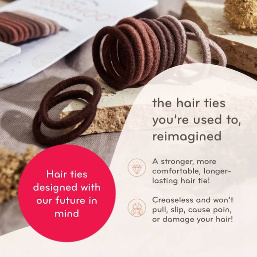 KOOSHOO Hair Ties - Mini 12-pack Black
