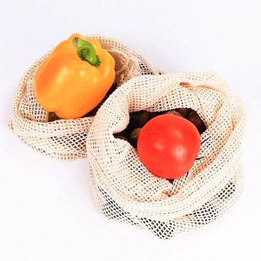 Produce Bags Set of 3 - Cream