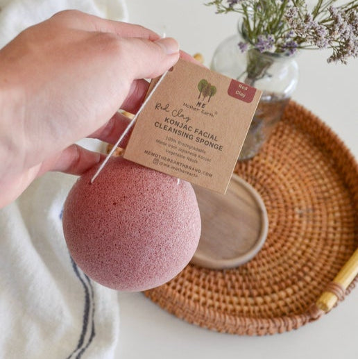 Konjac Sponge Red Clay