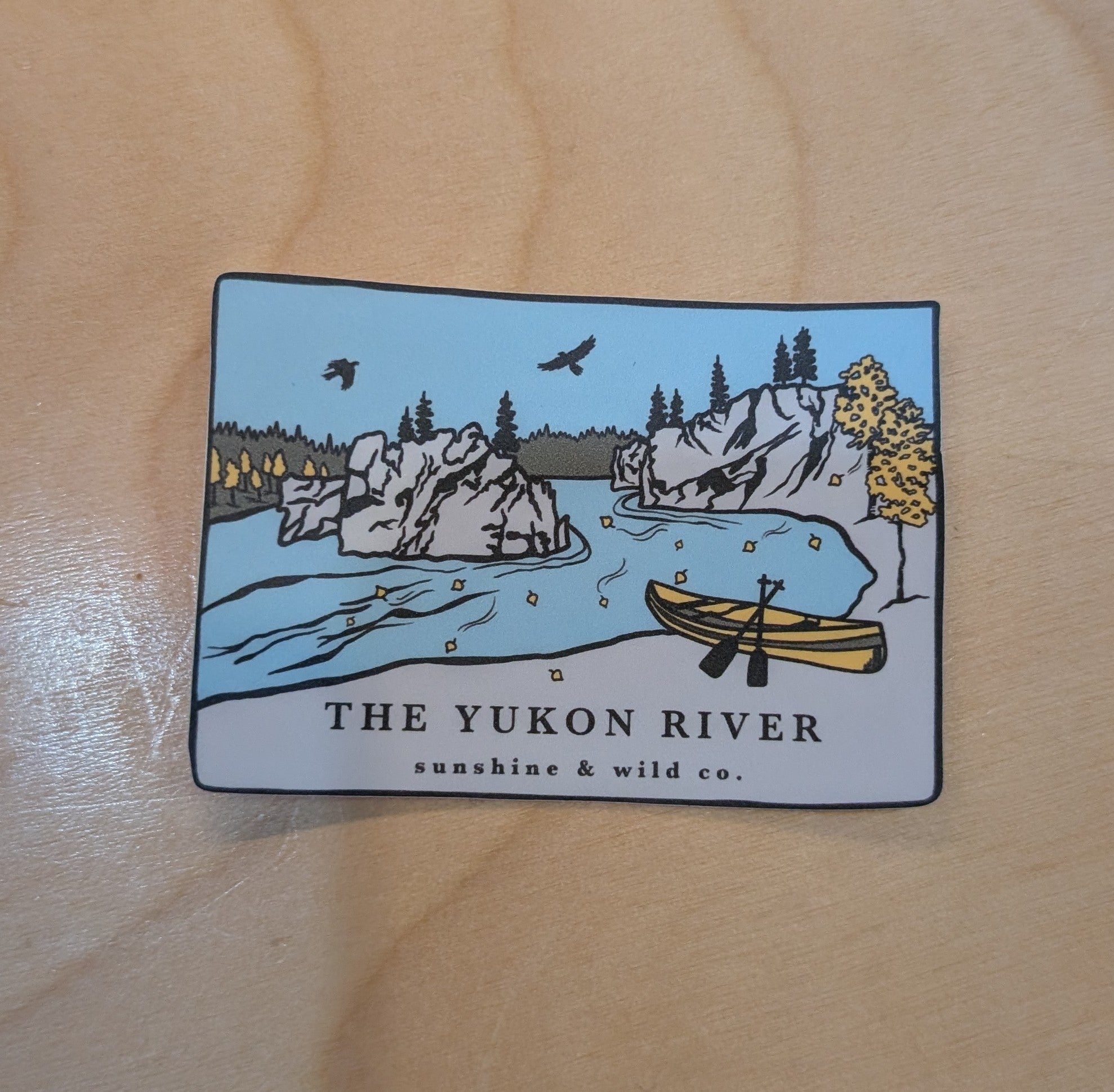 Sunshine & Wild Sticker - Yukon River
