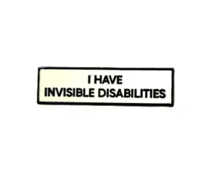 I Have Disabilities Communication Pin
