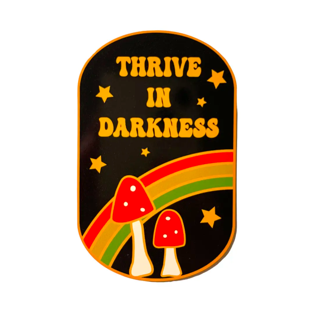Sticker Mushroom Thrive in Darkness