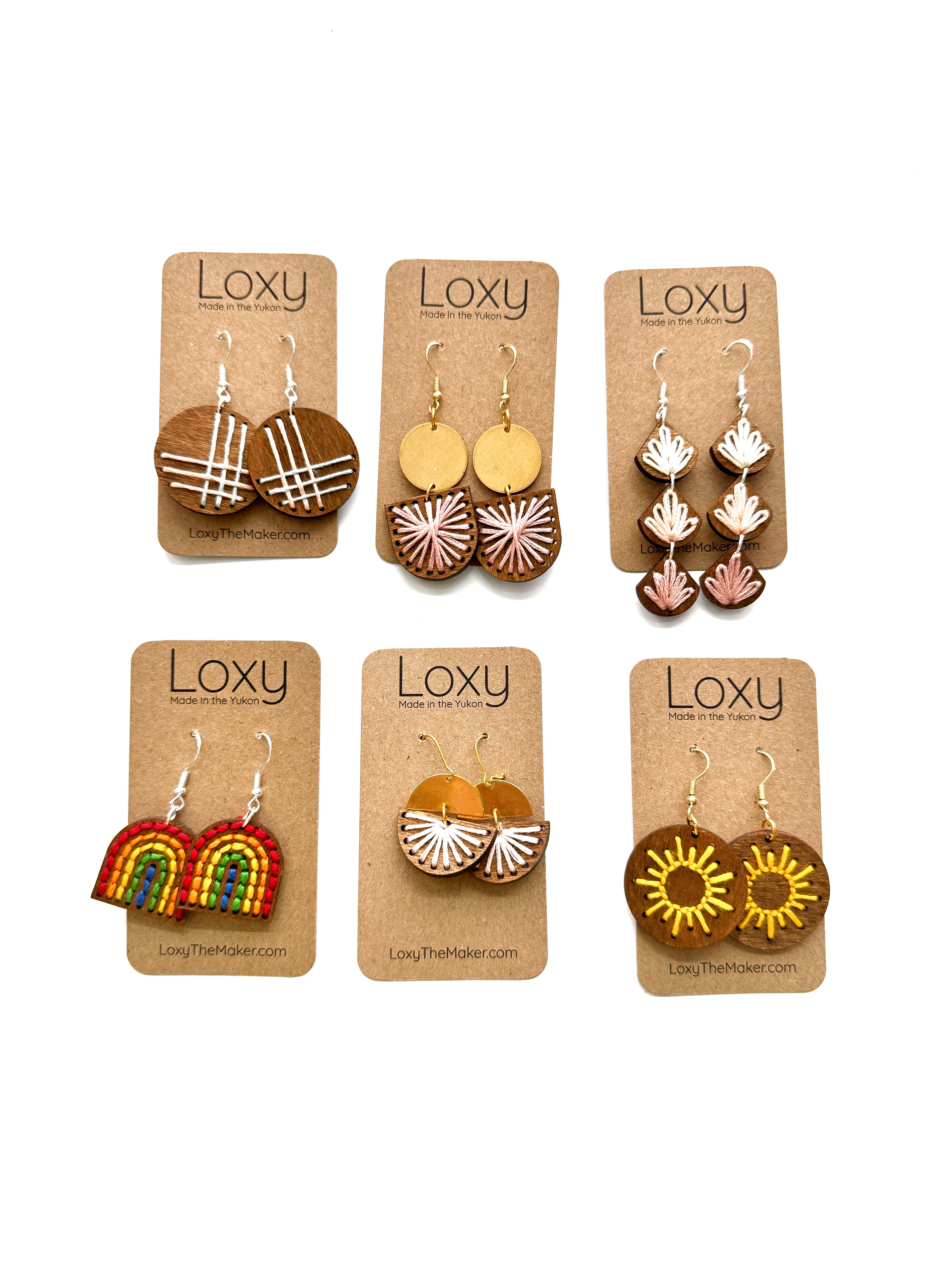Loxy - Embroidered Dangles