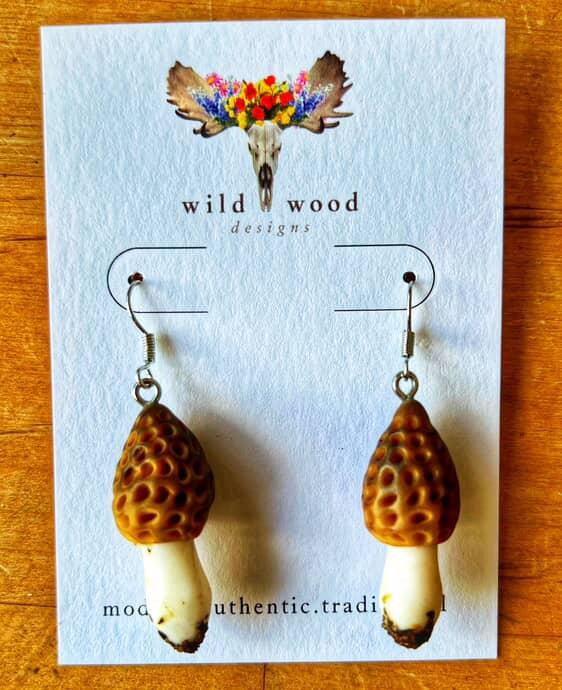 Wild Wood Design - Morel Earrings