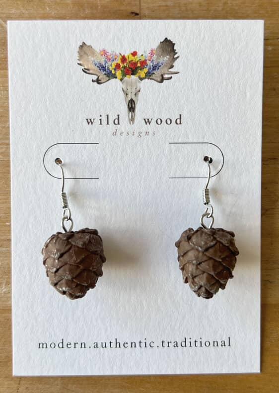 Wild Wood Design - Pine Cone Earrings
