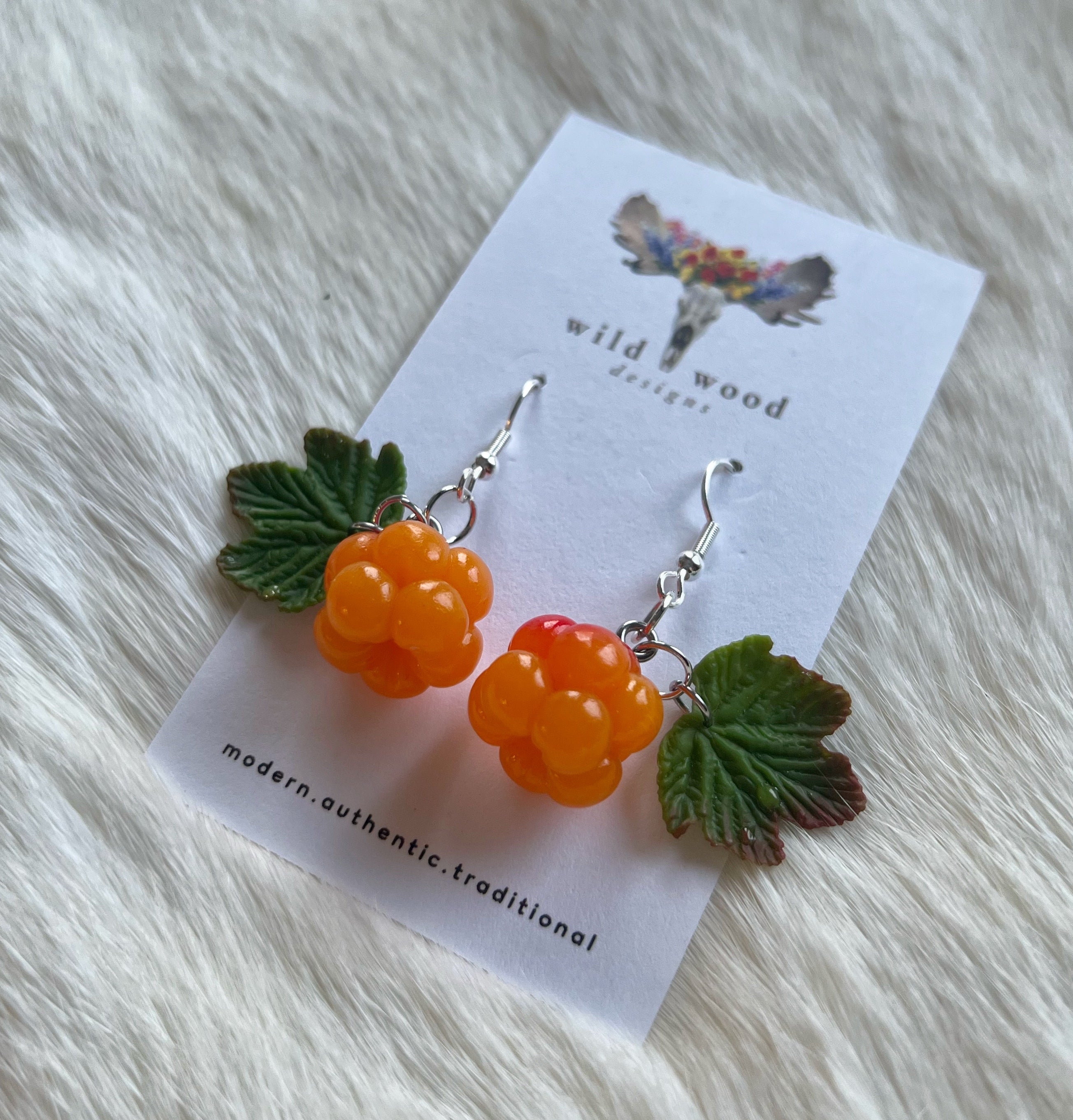 Wild Wood Design - Cloudberry Earrings
