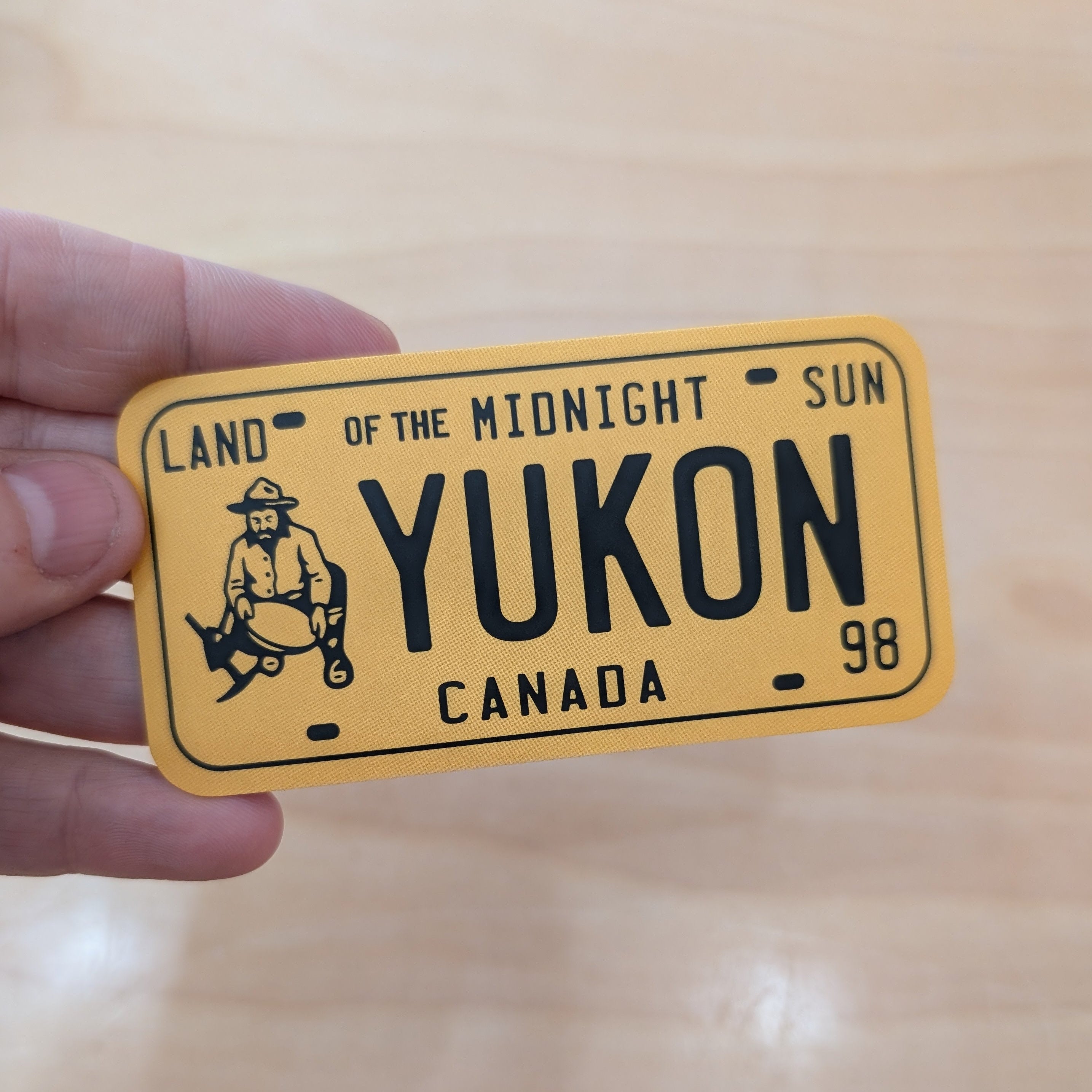 Yukon License Plate Sticker