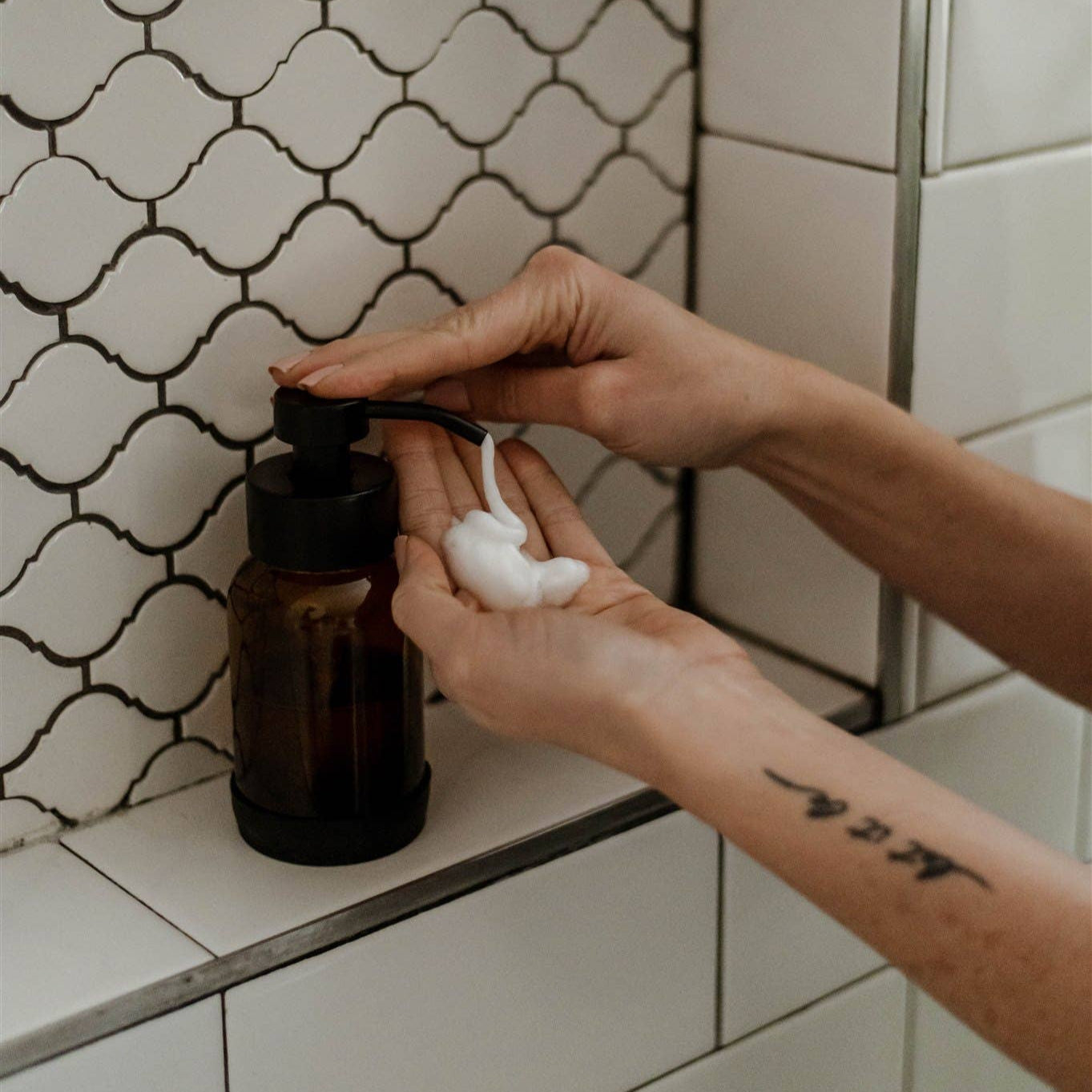 Amber Foaming Soap Dispenser