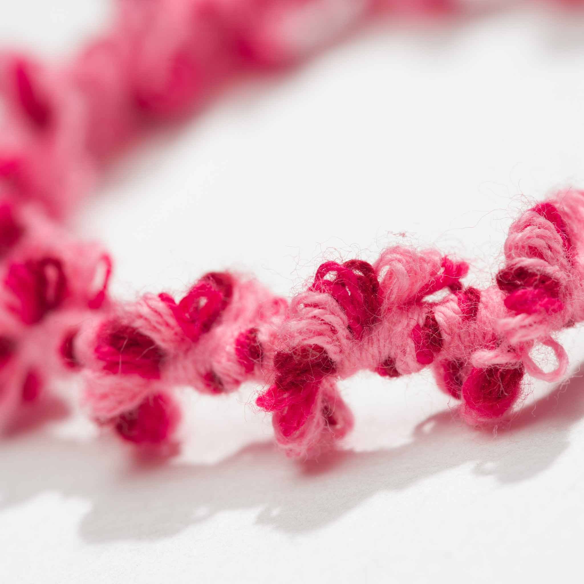 Crochet Hair Ties Hot Jam Pink