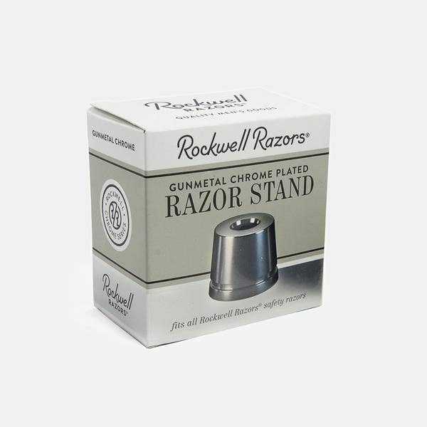 Inkwell Razor Stand | White Chrome