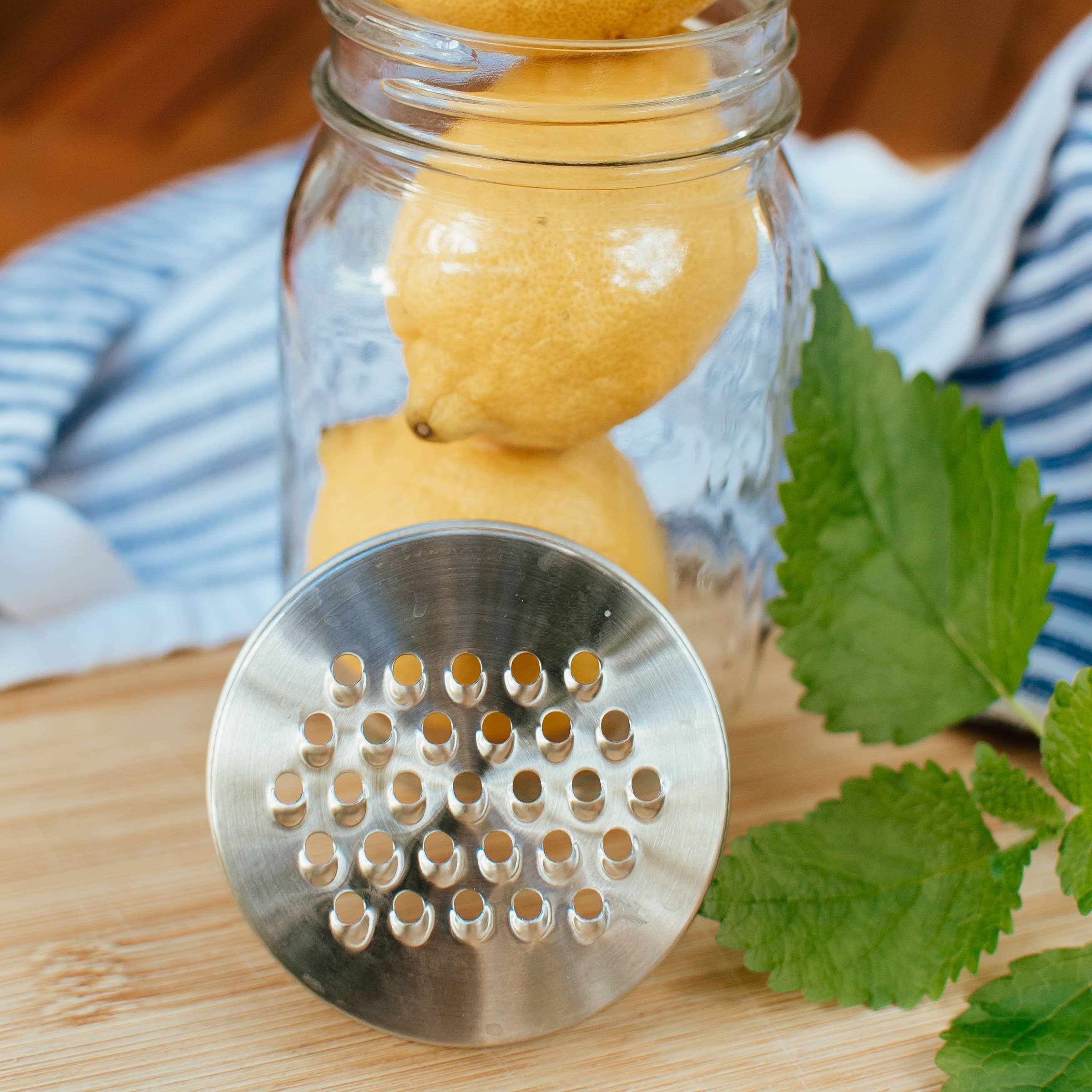 Stainless Steel Mason Jar Grater Lid REG