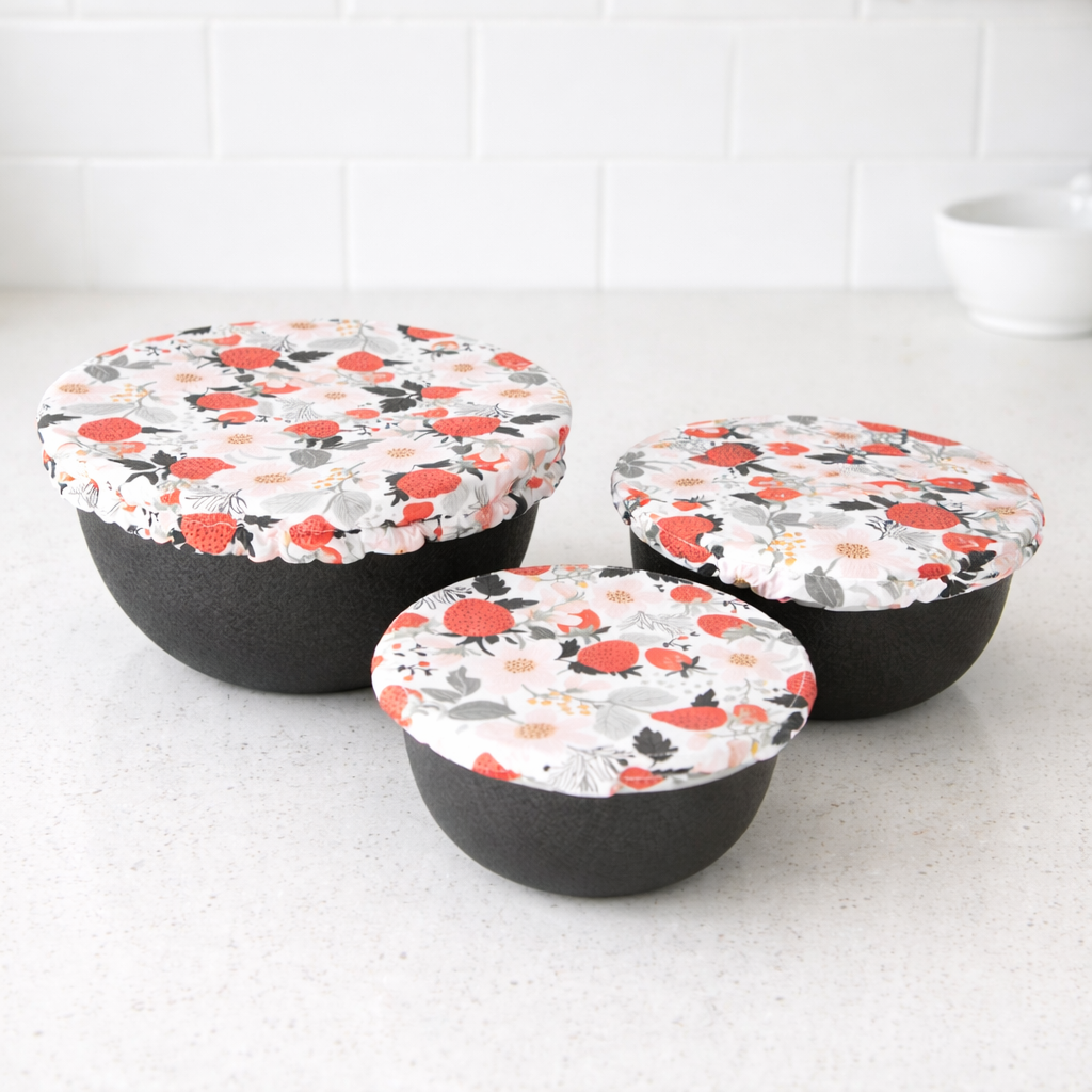 Colibri Bowl Cover Set Strawberry Patch