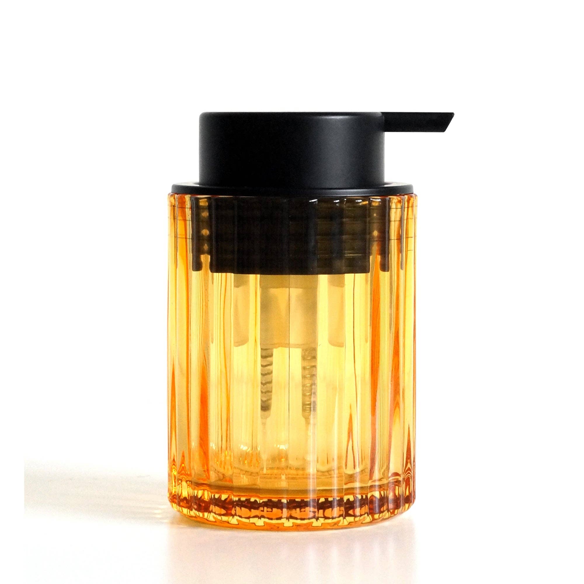VELNUE Amber Glass Foaming Hand Soap Dispenser