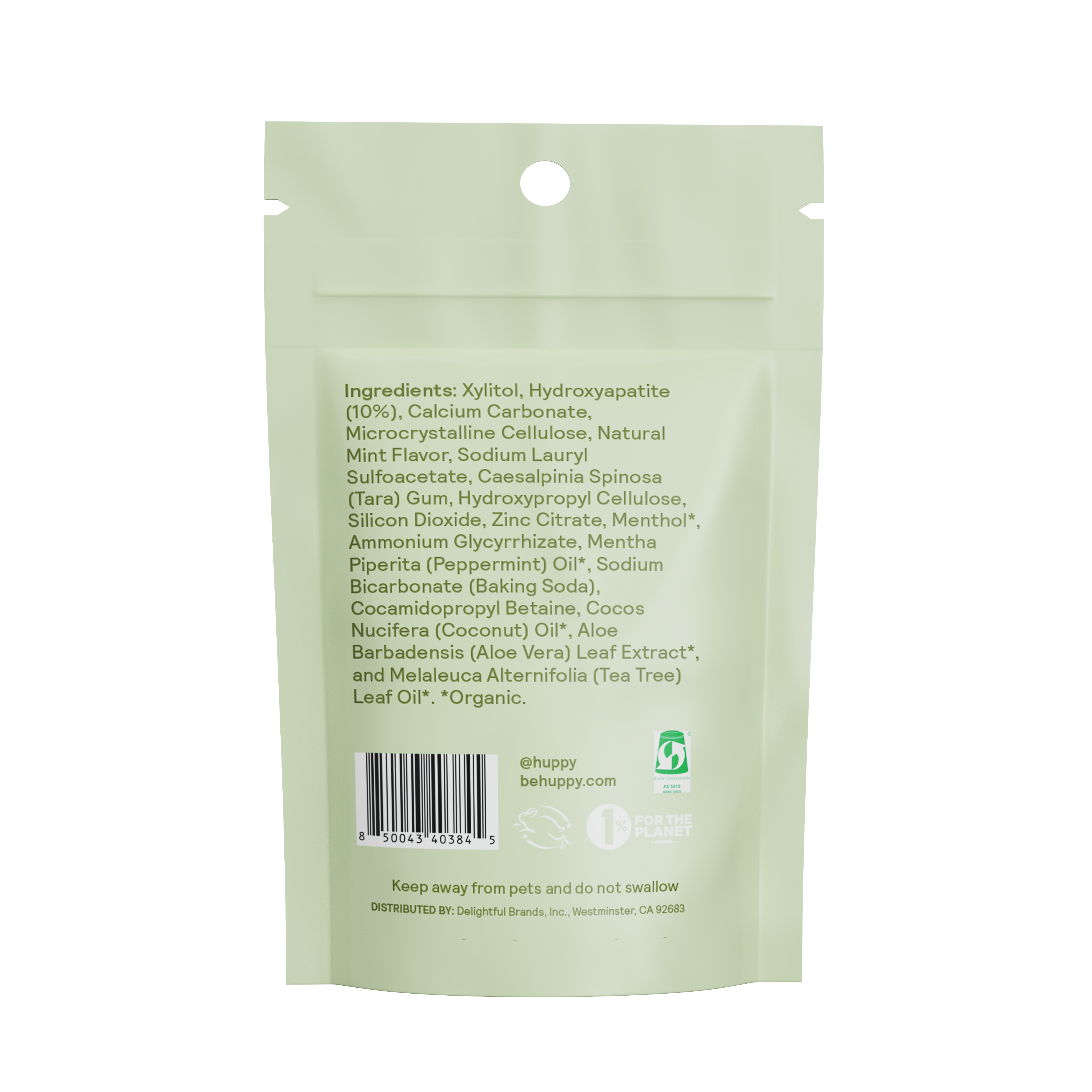 HUPPY SAMPLE Peppermint Toothpaste Tabs