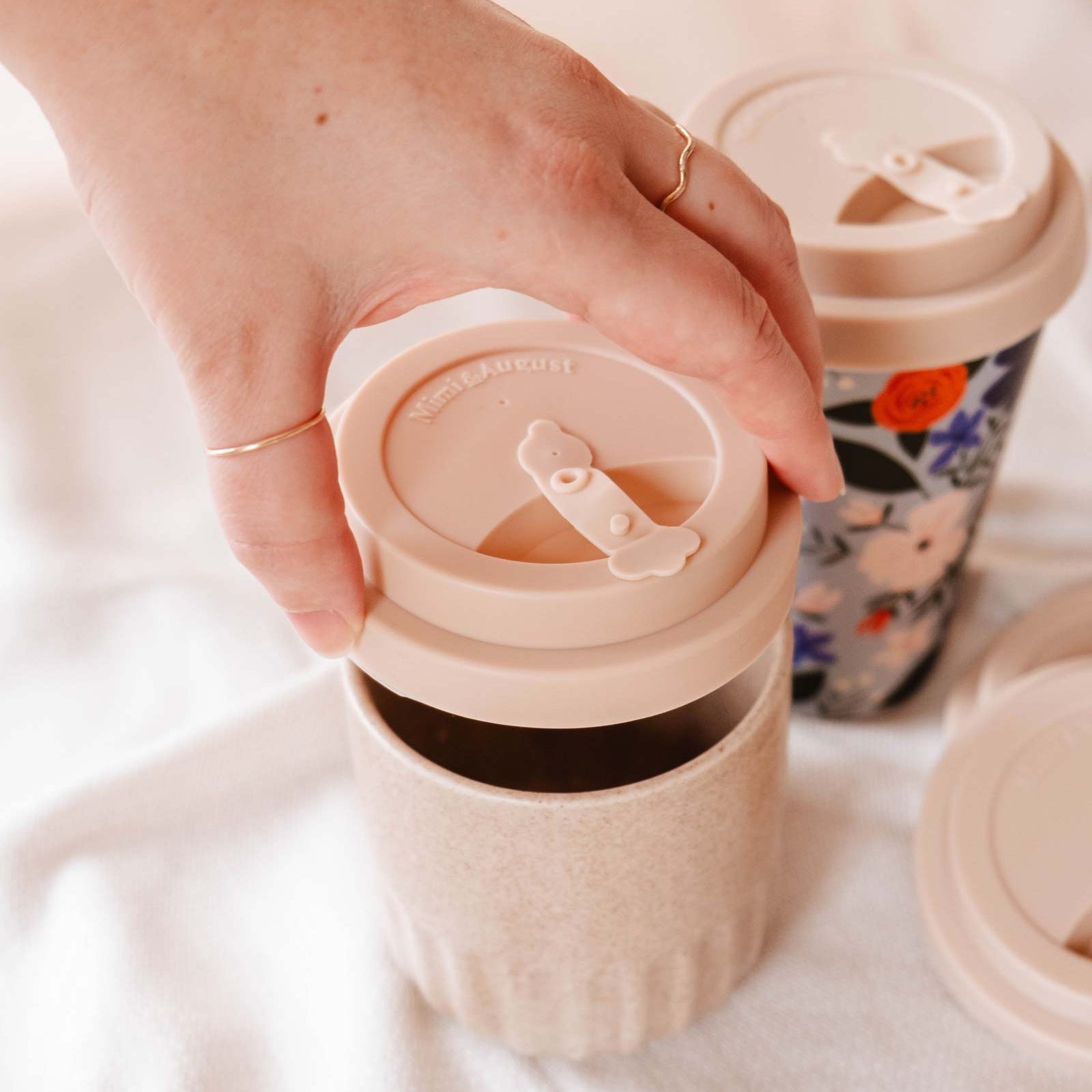Silicone Lid Beige