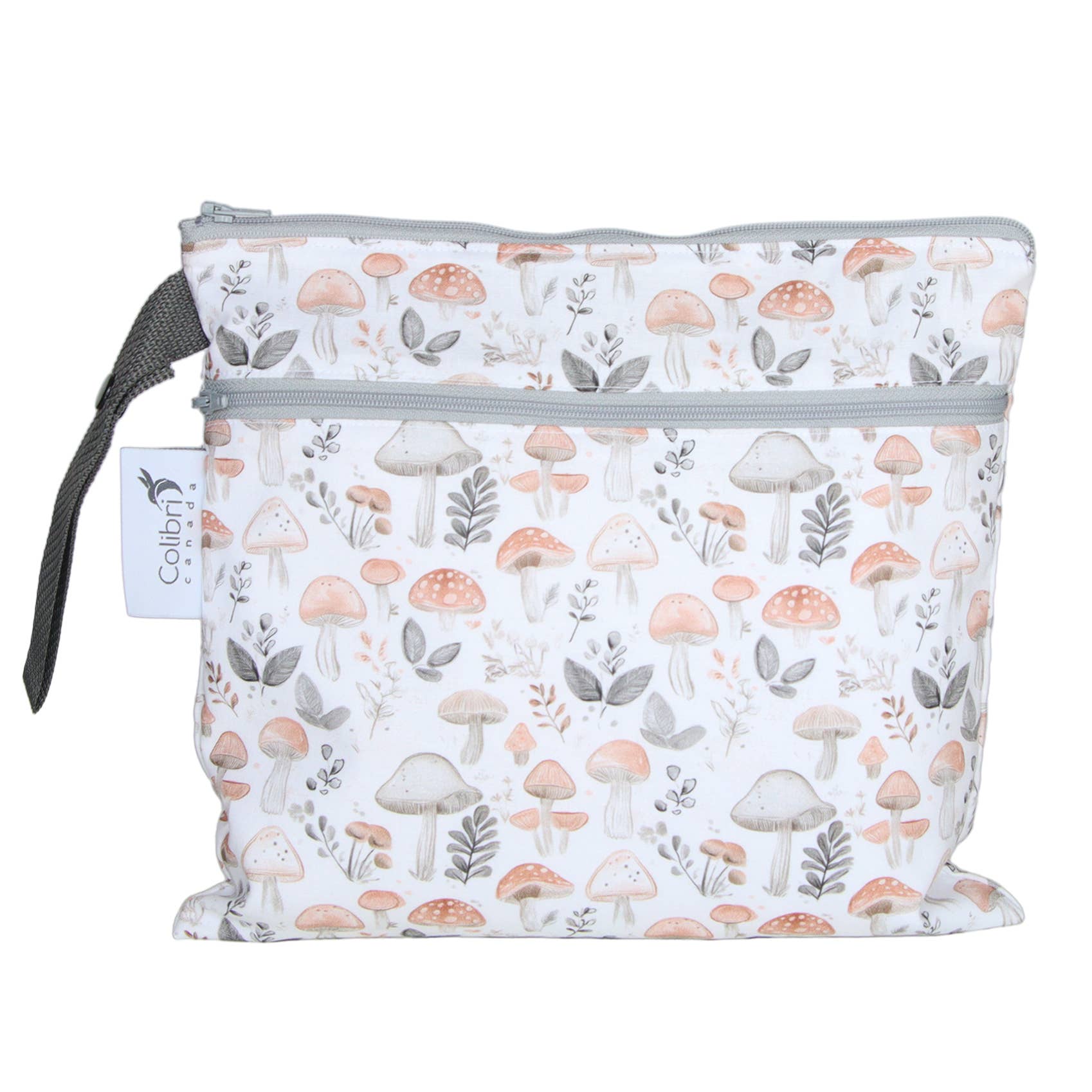 Small Double Duty Wet Bag Wild Mushrooms