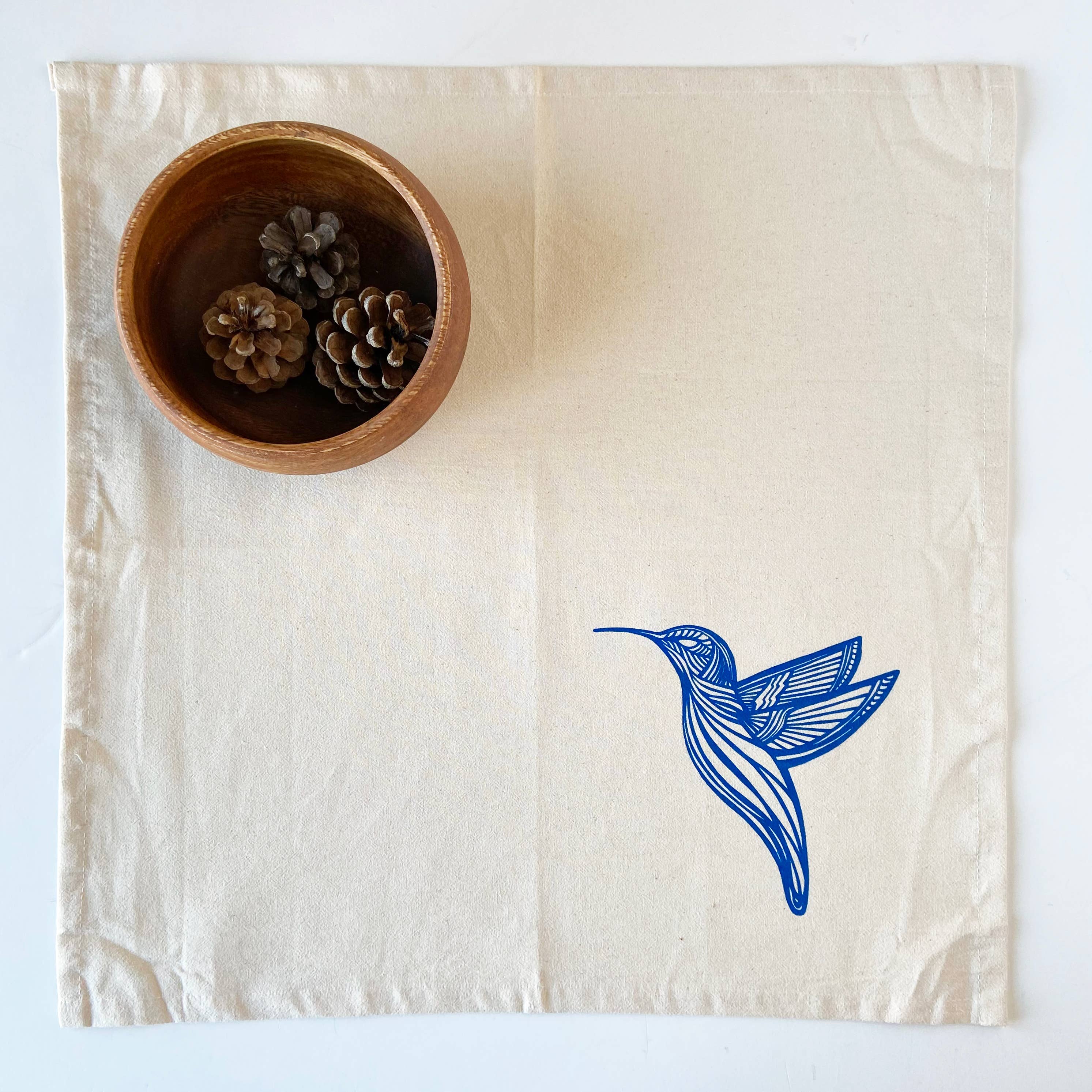 HAVYN Napkin Set Blue Hummingbird