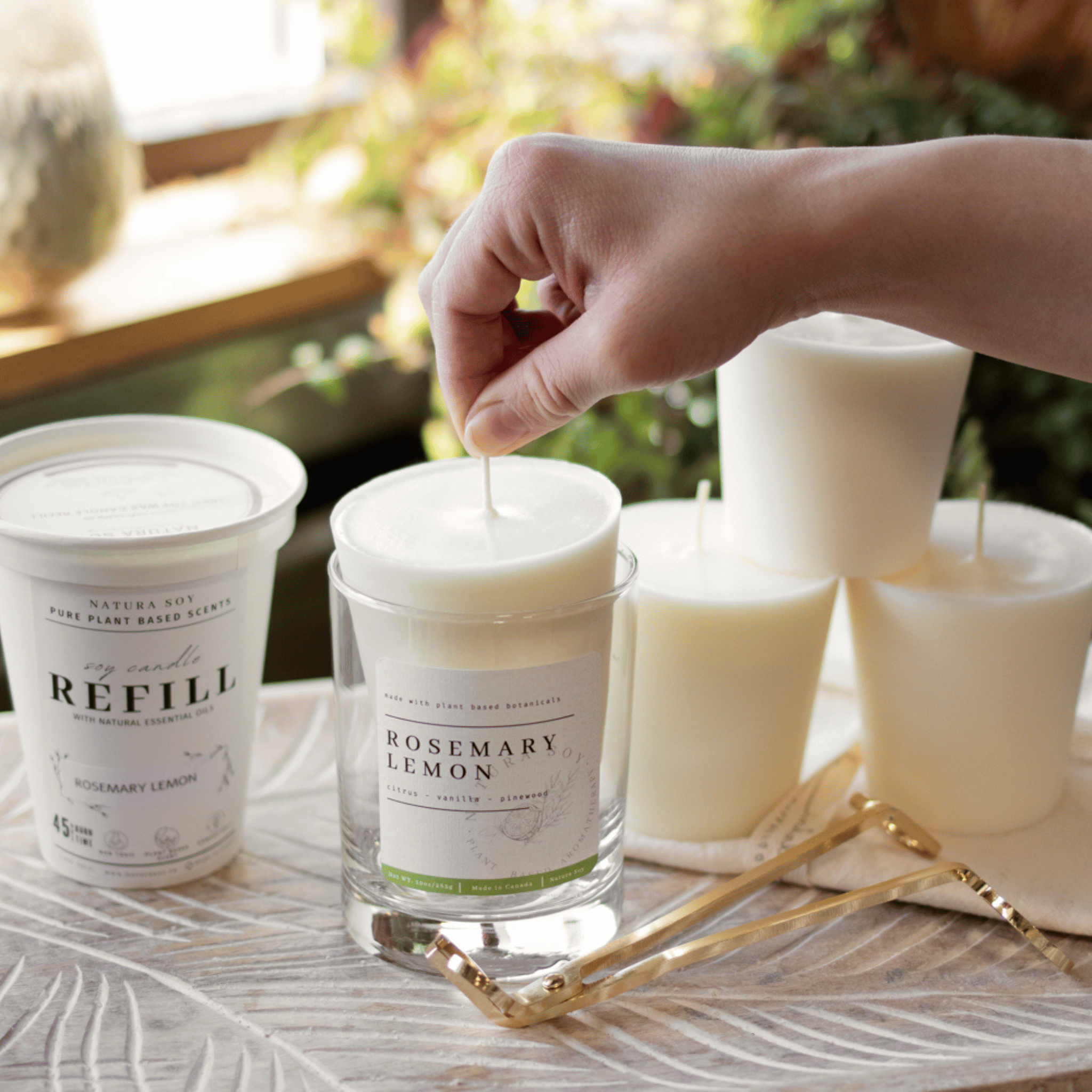 Soy Candle Refill - Sandalwood Acacia