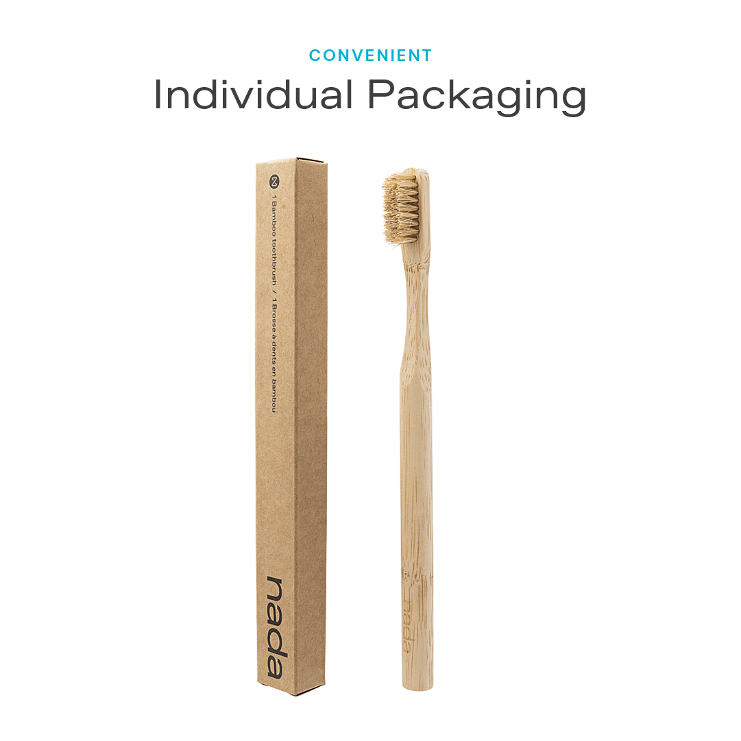 NADA Bamboo + Boar Bristle Toothbrush
