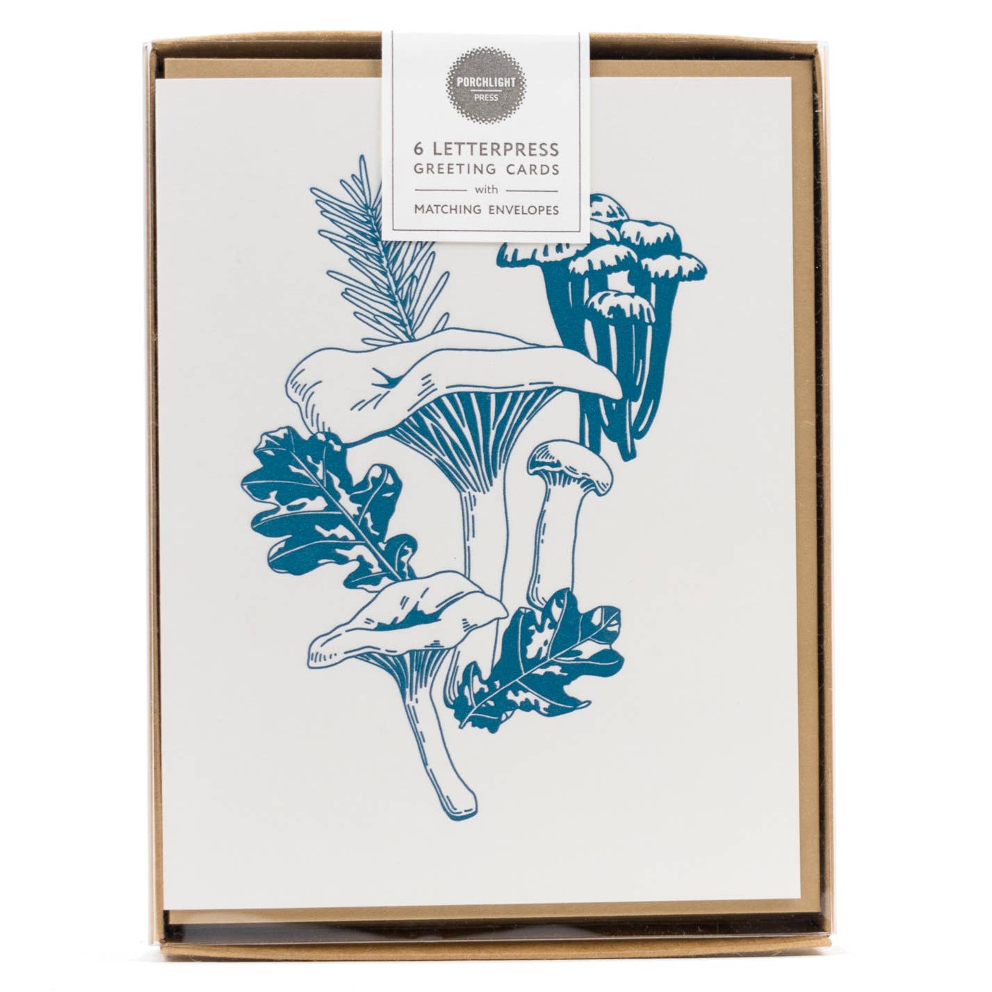 Forest Foraging Chanterelle Mushroom Card