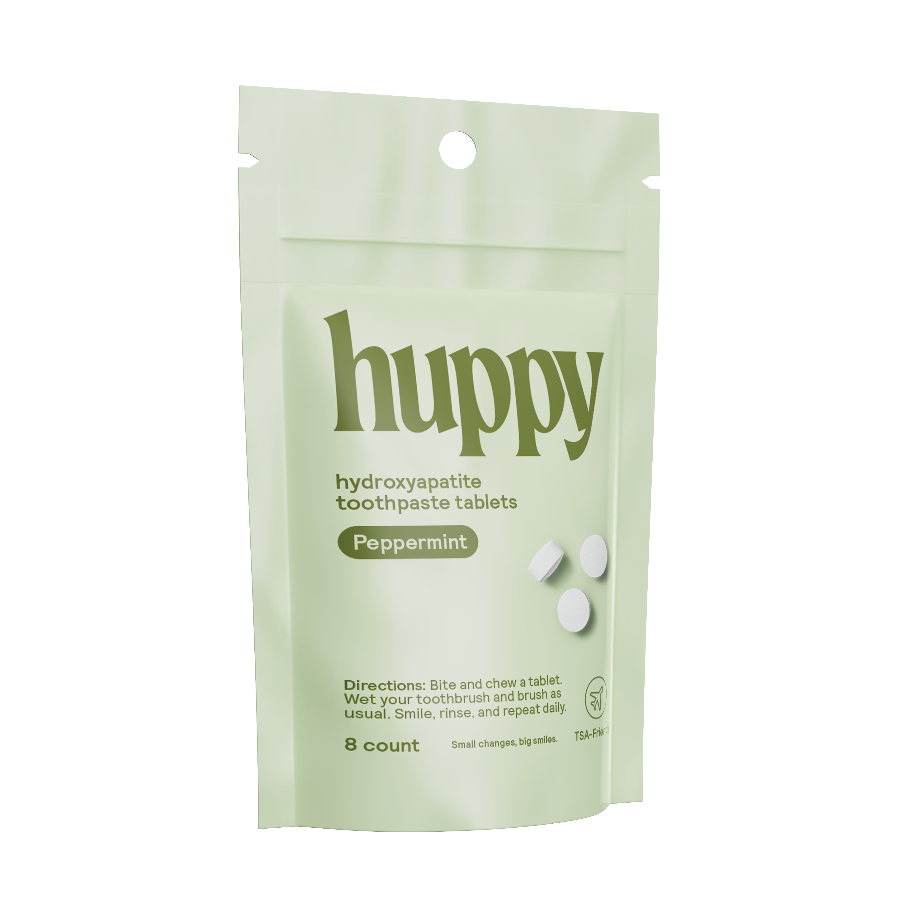 HUPPY SAMPLE Peppermint Toothpaste Tabs