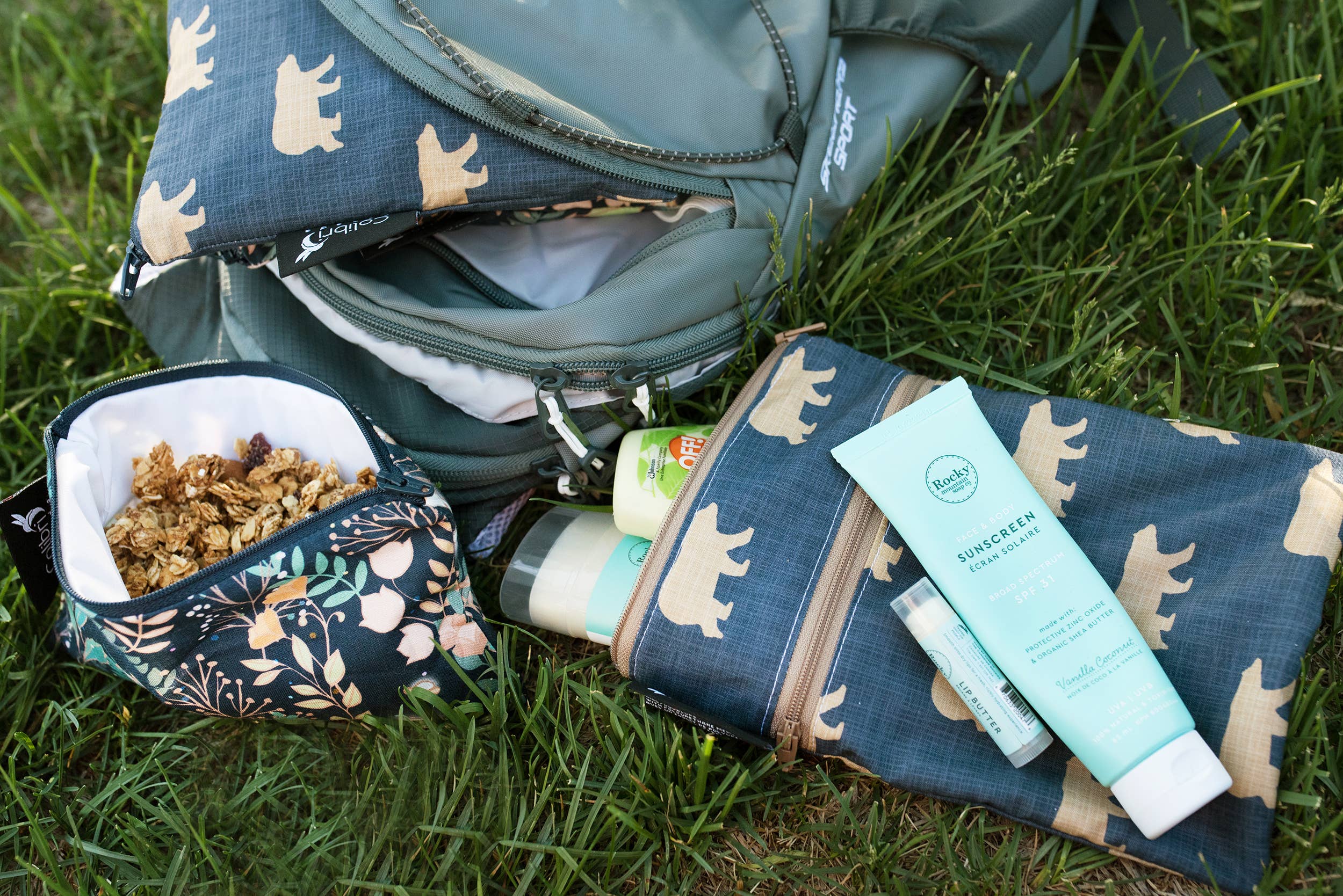Colibri Mini Double Duty Wet Bag Bears