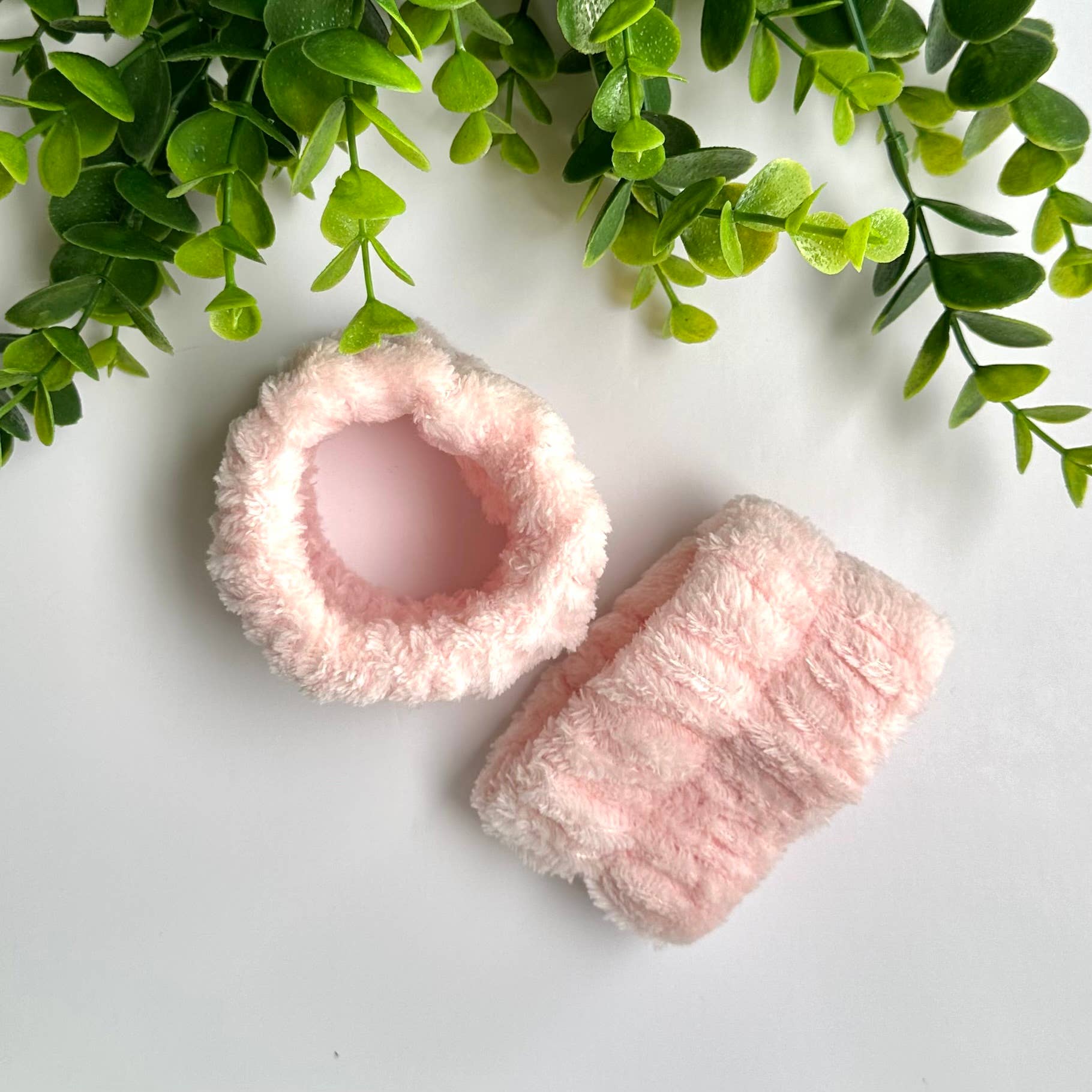 Spa Towel Wrist Set Light Pink