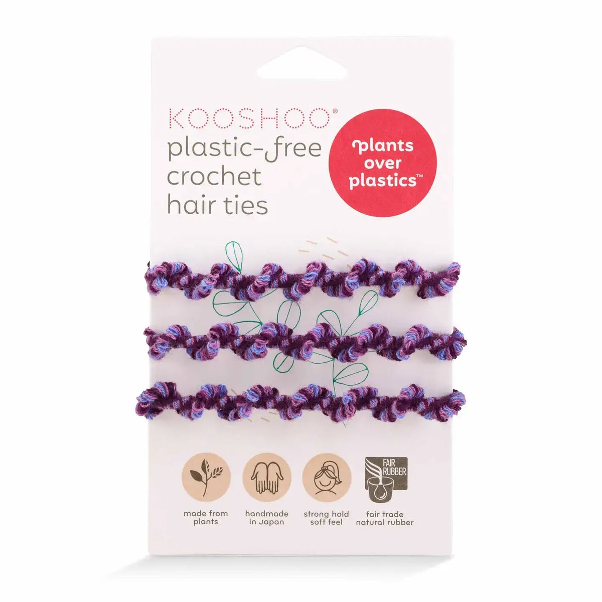Crochet Hair Ties | Purple Frost