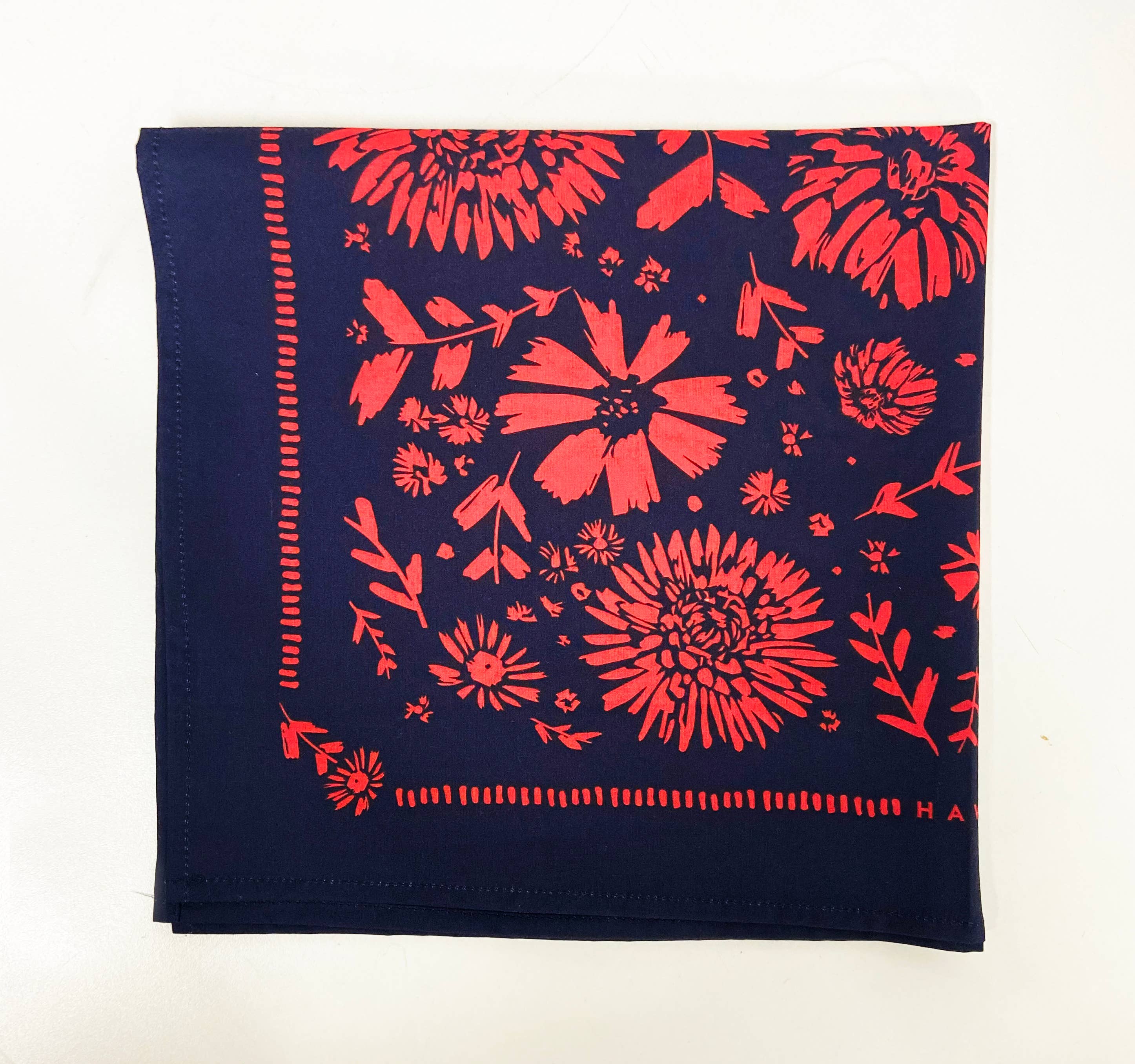 HAVYN Bandana Flower Red + Navy