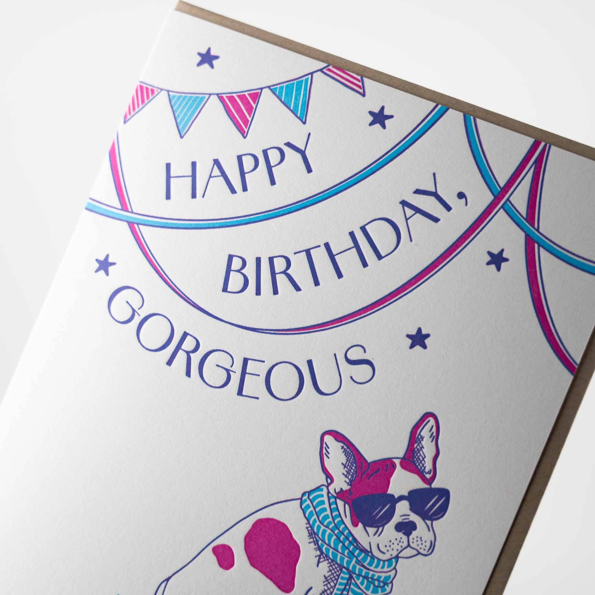 Birthday Frenchie Card