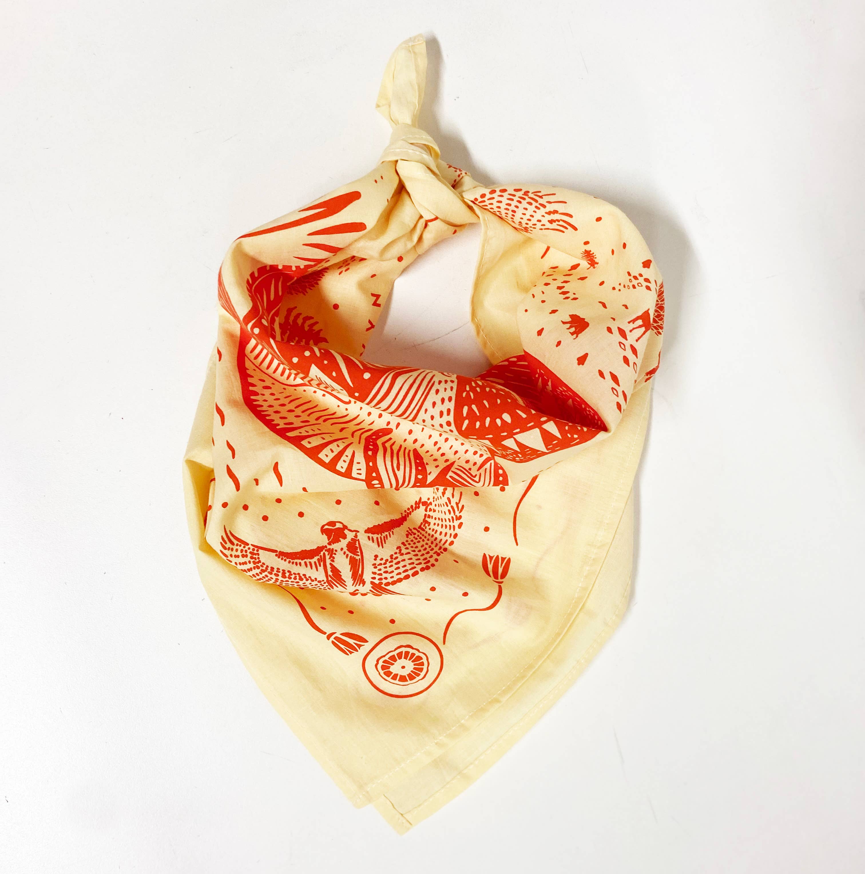 Cotton Bandana Orange Fox