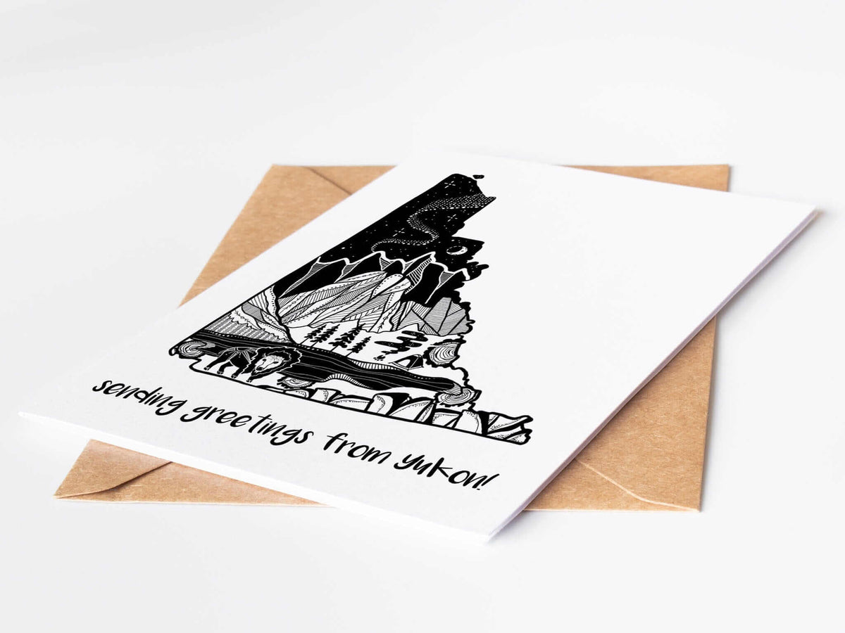 Greetings from The Yukon Greeting Card