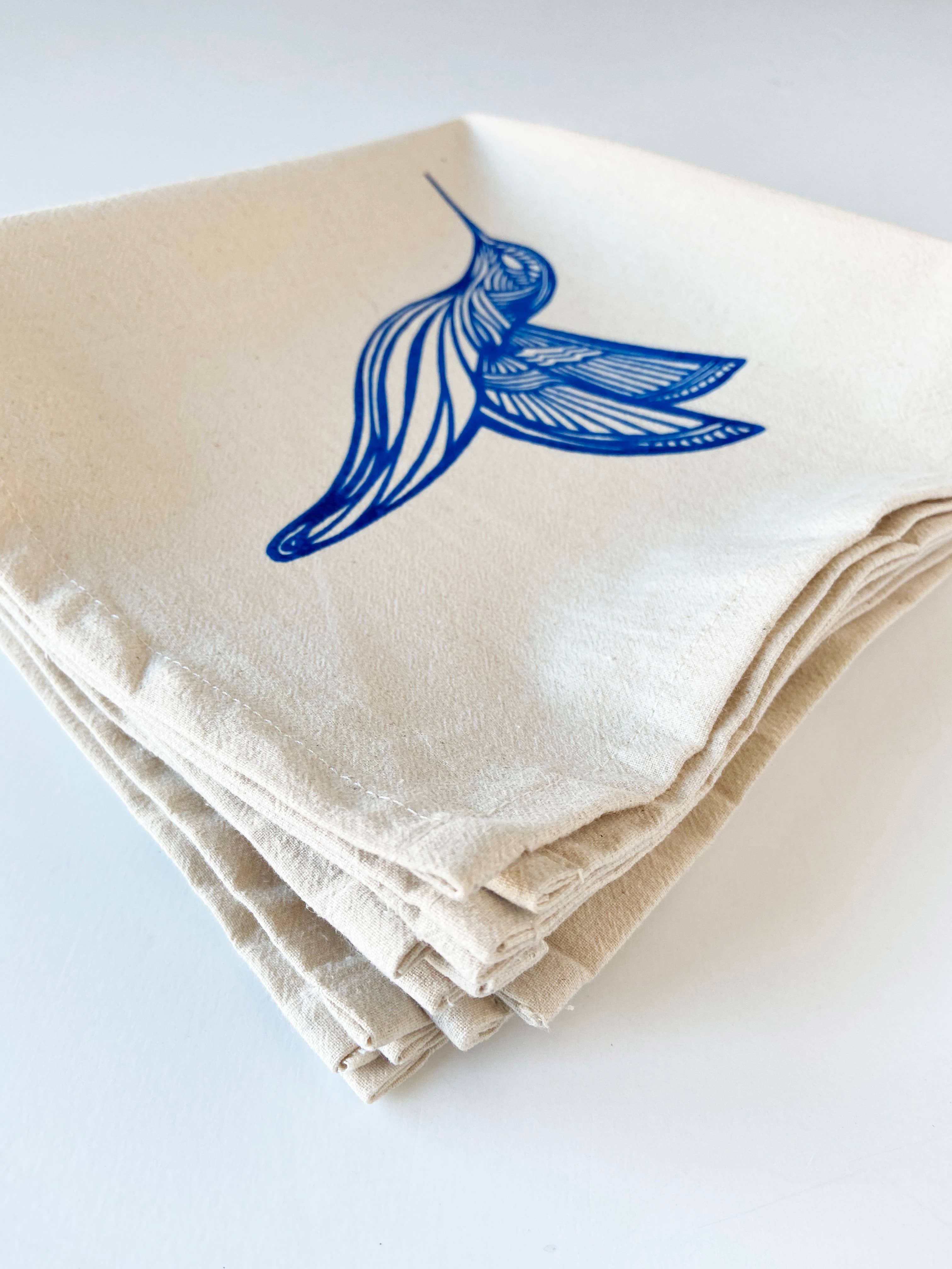 HAVYN Napkin Set Blue Hummingbird